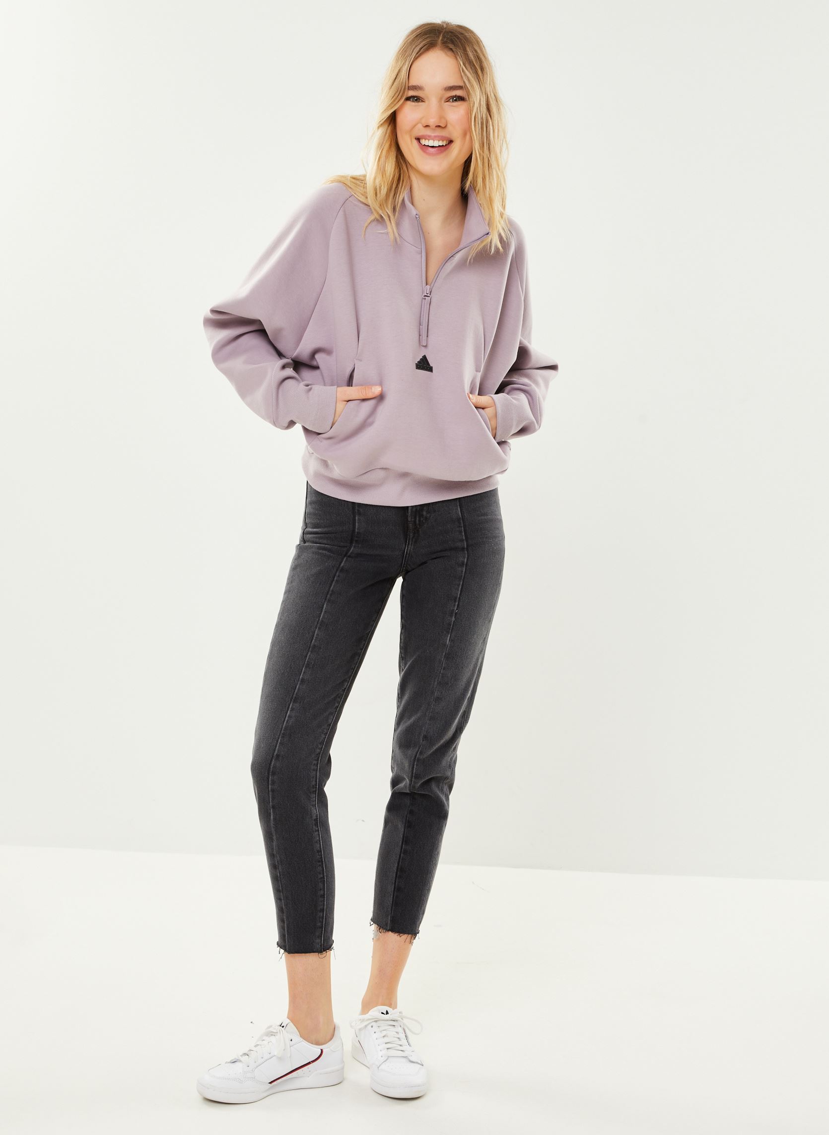 Sweats zippés W Z.N.E. QZ Prlofi femme rose adidas sportswear Sweats zippés W Z.N.E. QZ Prlofi femme rose Rose