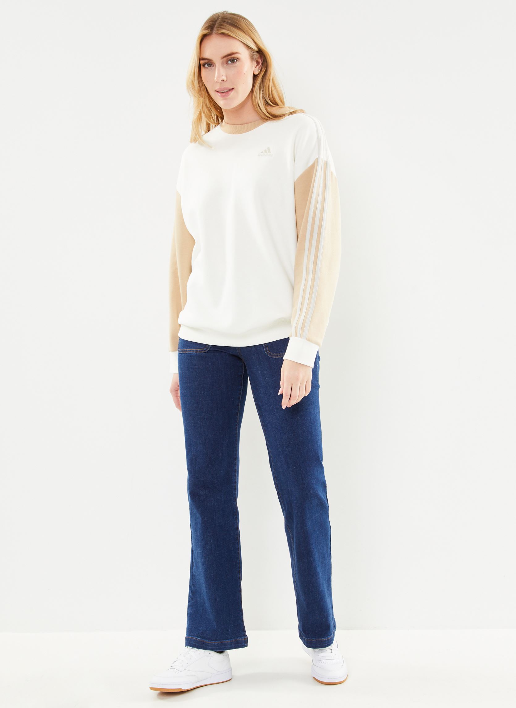 Felpe W 3S FL Os Swt donna bianco adidas sportswear Felpe W 3S FL Os Swt donna bianco BLANC