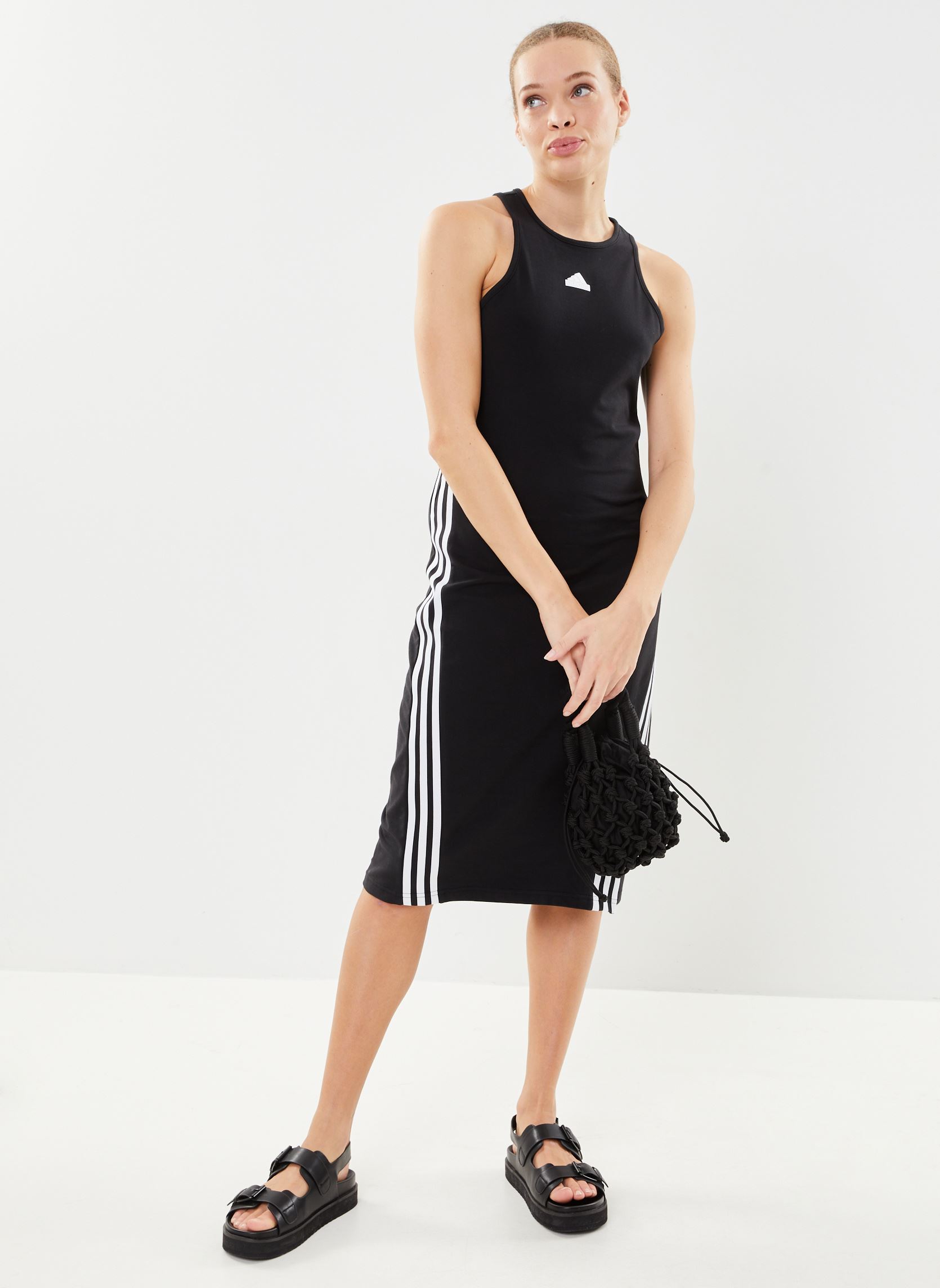Robes W FI 3S Dress femme noir adidas sportswear Robes W FI 3S Dress femme noir Noir