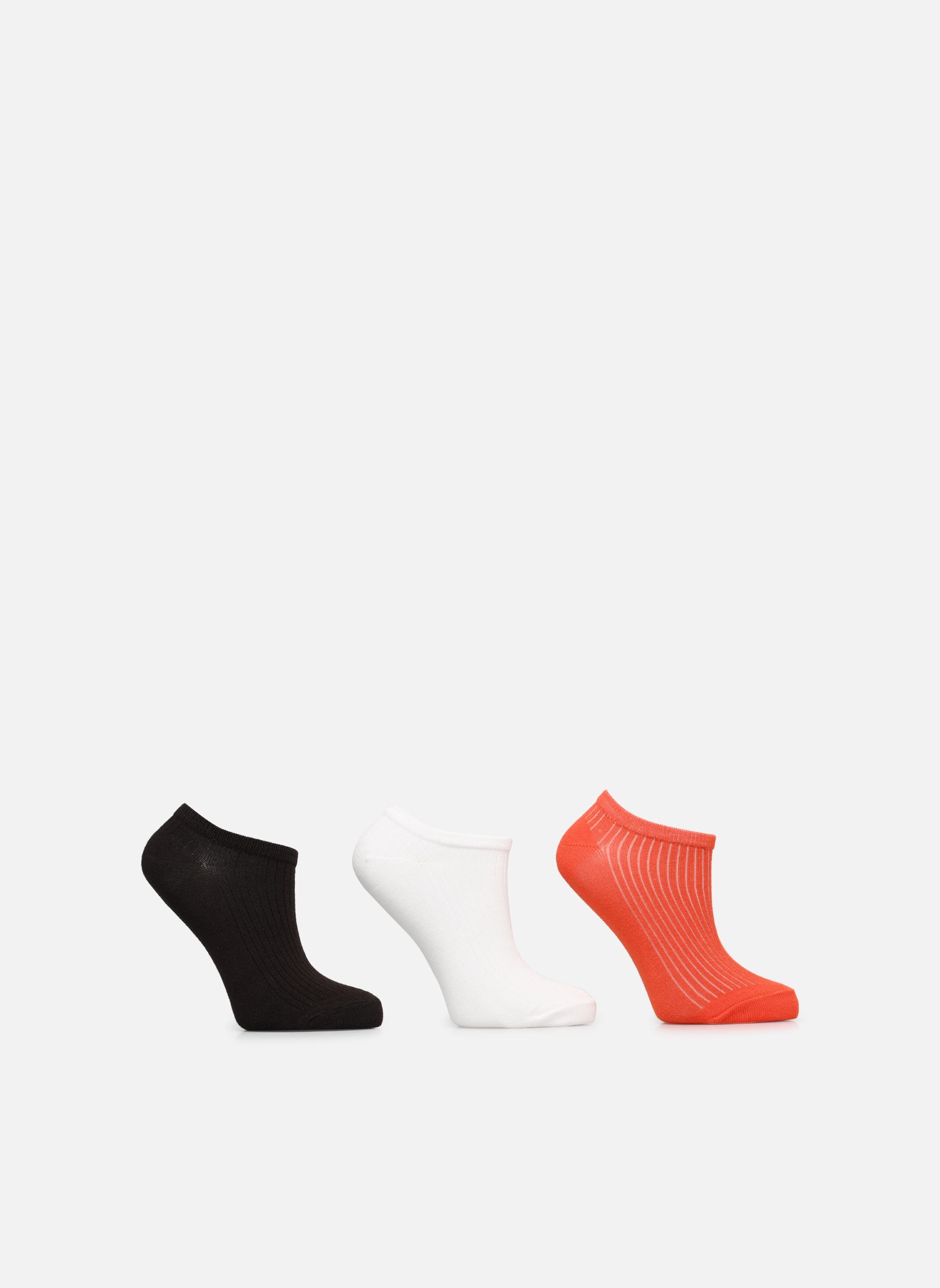 Chaussettes Lot de 3 paires invisible femme unie femme multicolore Sarenza Wear Chaussettes Lot de 3 paires invisible femme unie femme multicolore JAVA