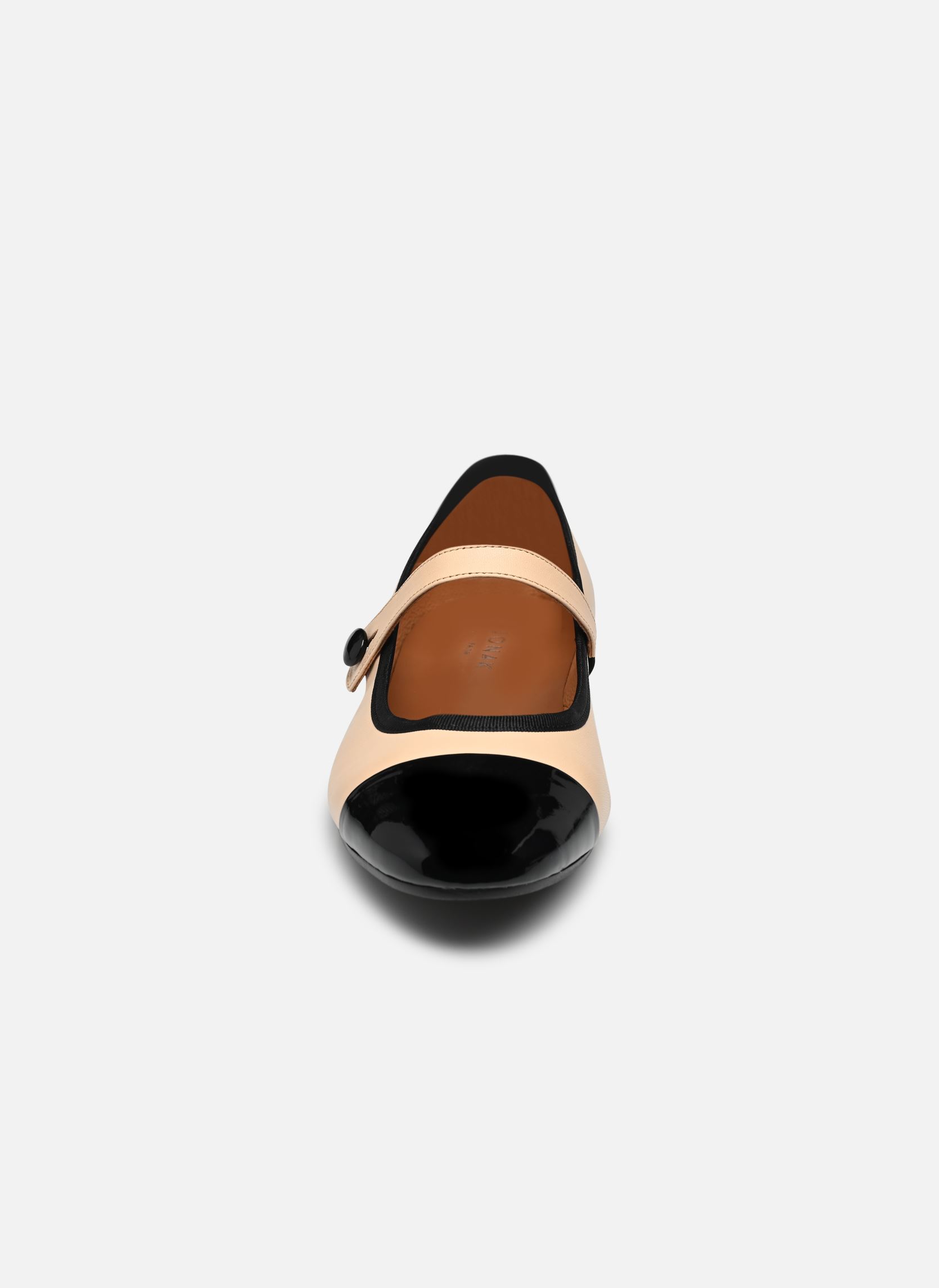 Ballerines classiques DREUX femme beige Jonak Ballerines classiques DREUX femme beige Noirbeige