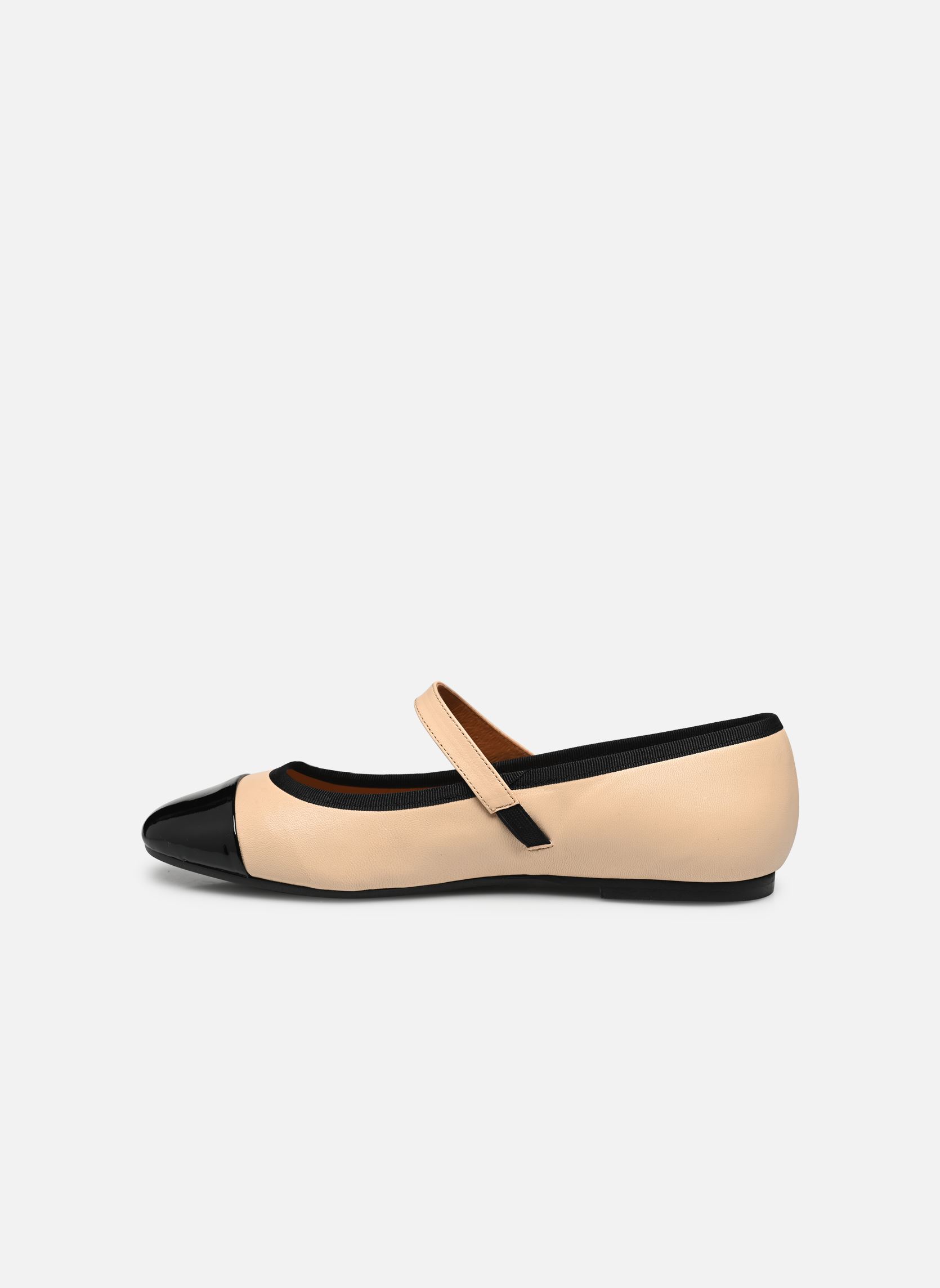 Ballerines classiques DREUX femme beige Jonak Ballerines classiques DREUX femme beige Noirbeige