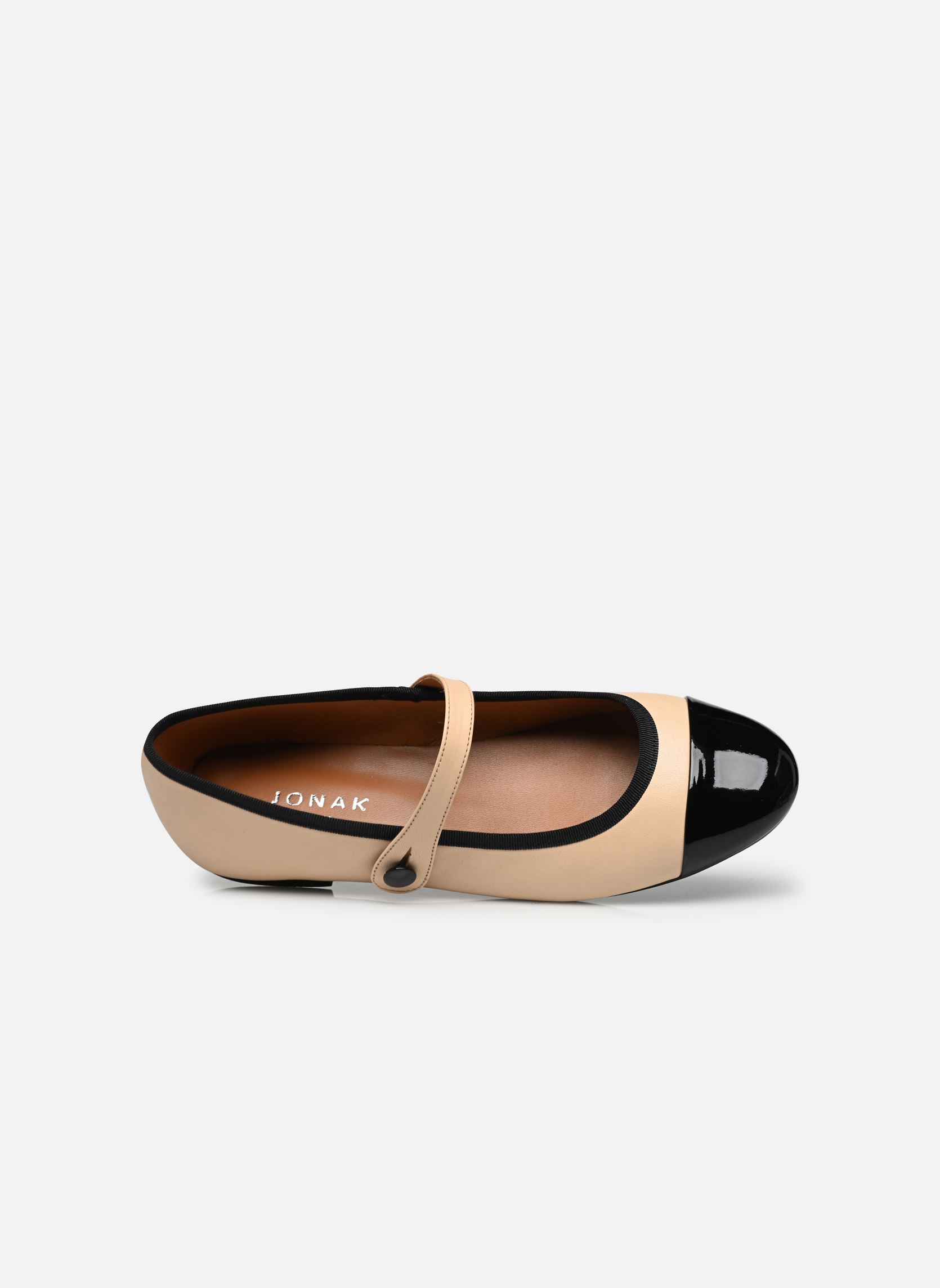 Ballerines classiques DREUX femme beige Jonak Ballerines classiques DREUX femme beige Noirbeige