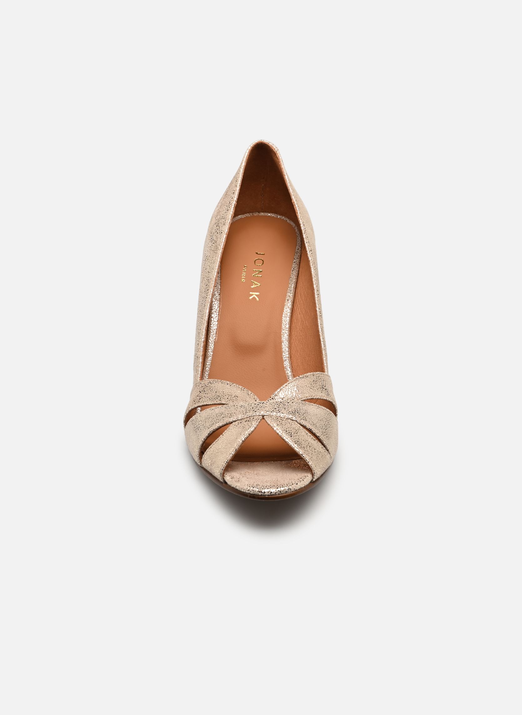 Sandalen met hoge hak DALBO dames goud en brons Jonak Sandalen met hoge hak DALBO dames goud en brons Platine