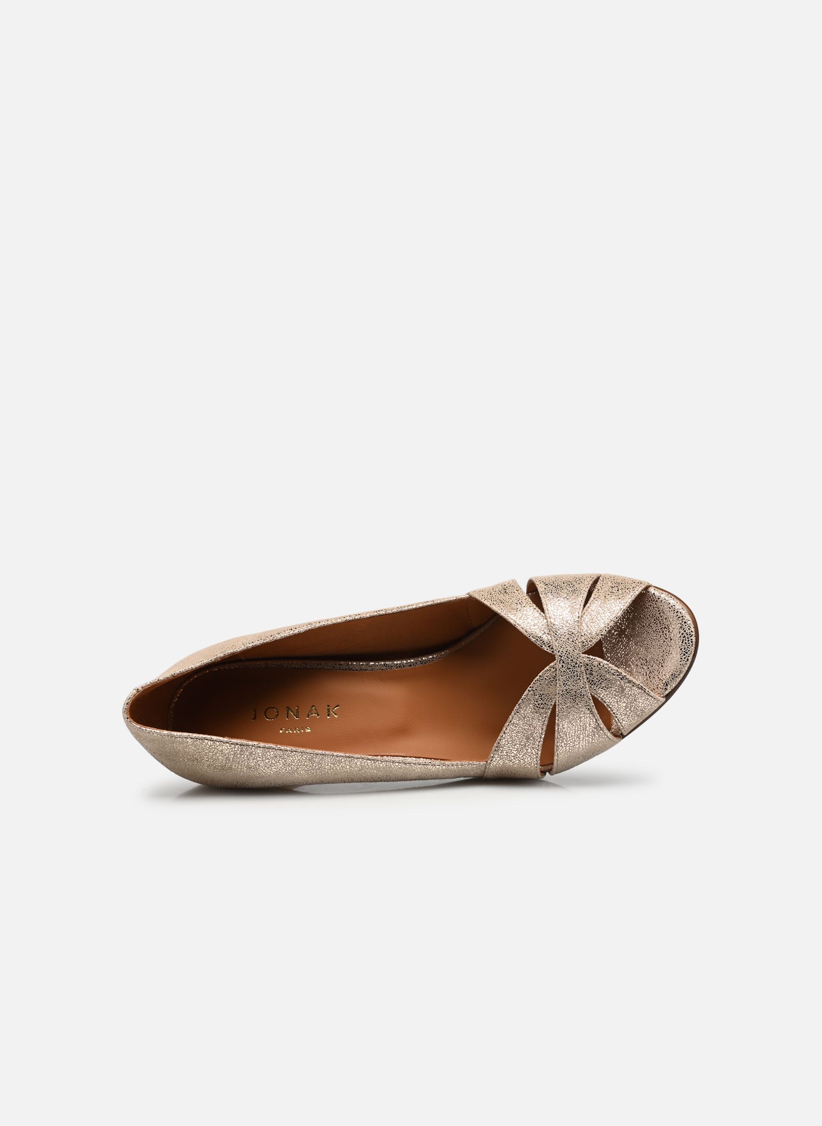 Sandalen met hoge hak DALBO dames goud en brons Jonak Sandalen met hoge hak DALBO dames goud en brons Platine
