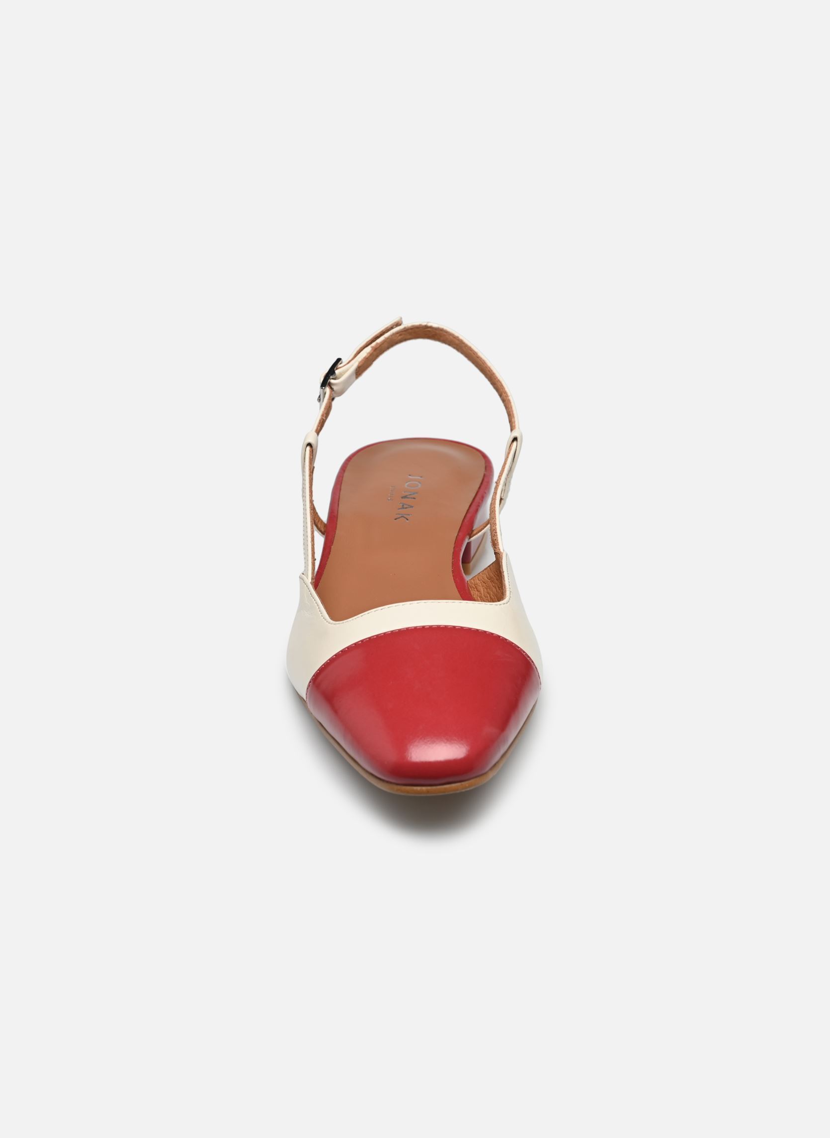 Slingback pumps EXCLUSIVITE - DHAPOU dames wit Jonak Slingback pumps EXCLUSIVITE - DHAPOU dames wit Framboise/Ecru