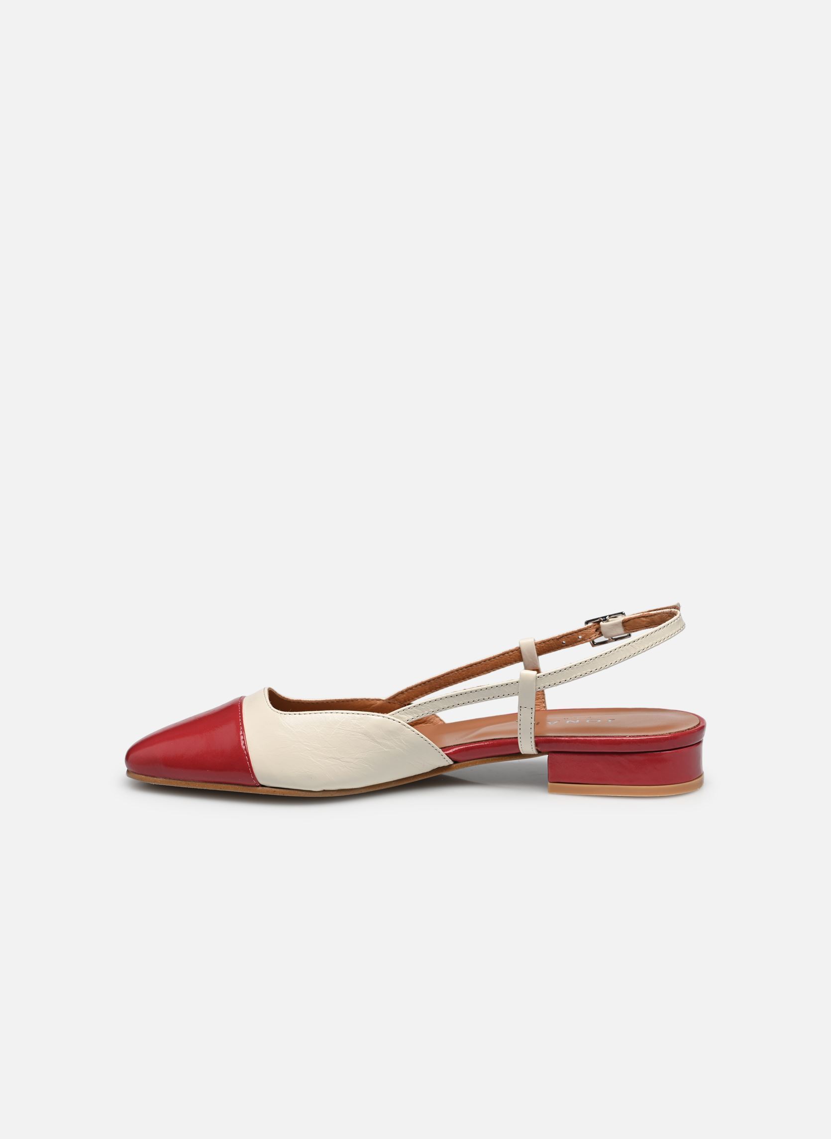 Slingback pumps EXCLUSIVITE - DHAPOU dames wit Jonak Slingback pumps EXCLUSIVITE - DHAPOU dames wit Framboise/Ecru