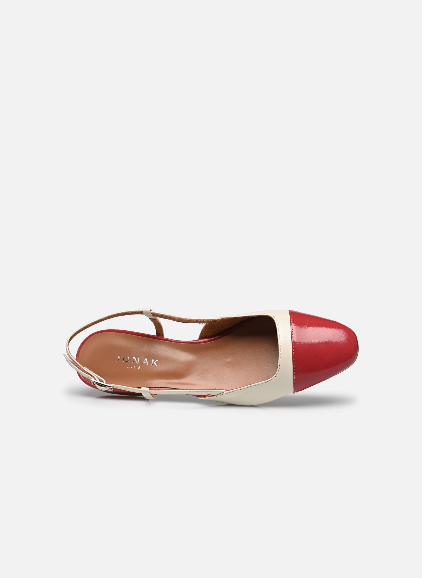 Slingback pumps EXCLUSIVITE - DHAPOU dames wit Jonak Slingback pumps EXCLUSIVITE - DHAPOU dames wit Framboise/Ecru