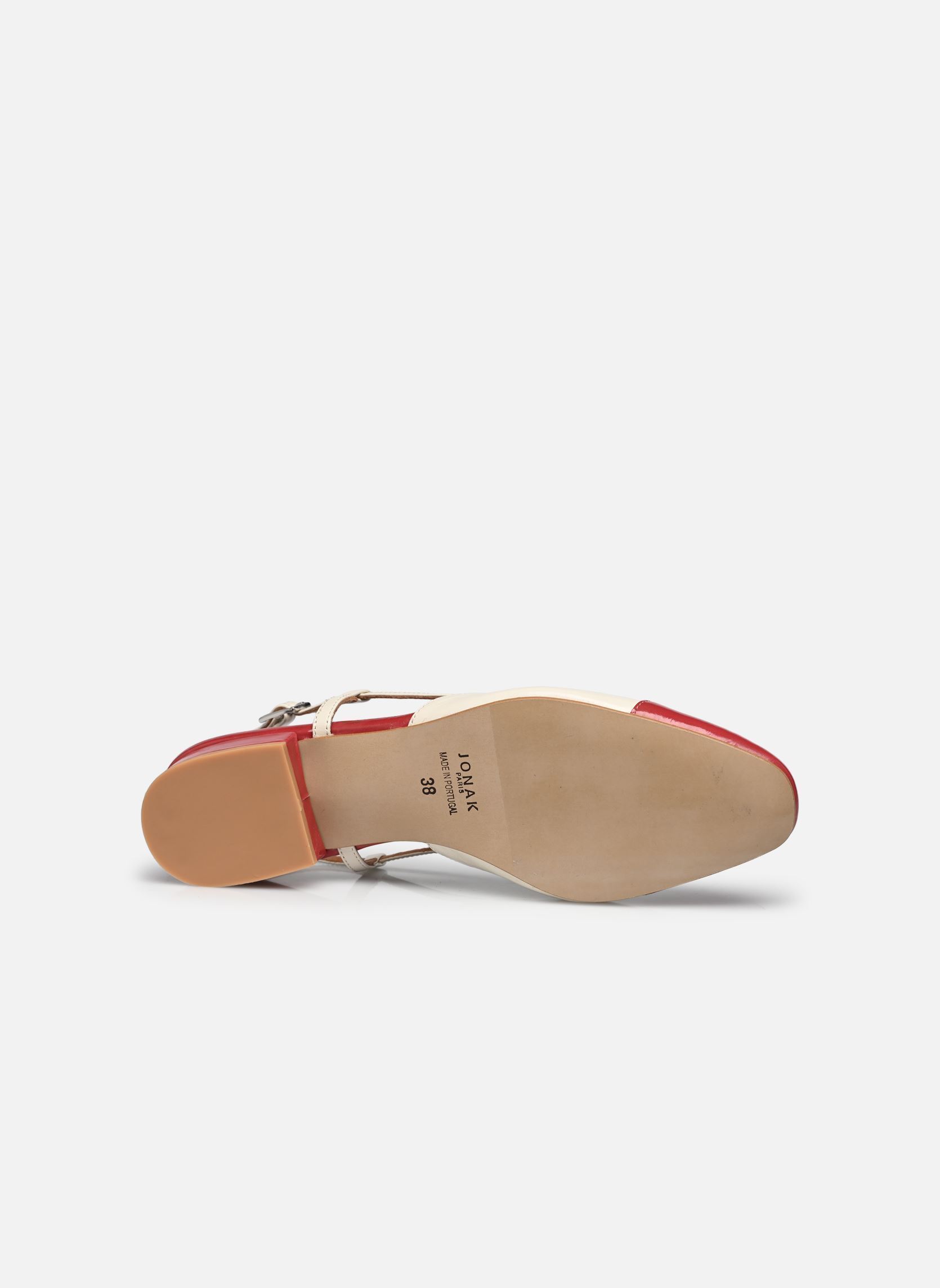 Slingback pumps EXCLUSIVITE - DHAPOU dames wit Jonak Slingback pumps EXCLUSIVITE - DHAPOU dames wit Framboise/Ecru
