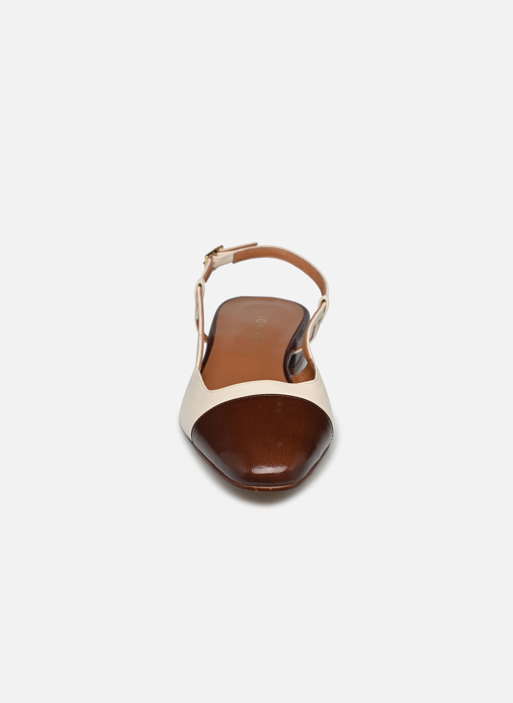 Slingback pumps EXCLUSIVITE - DHAPOU dames wit Jonak Slingback pumps EXCLUSIVITE - DHAPOU dames wit Marron/Ecru