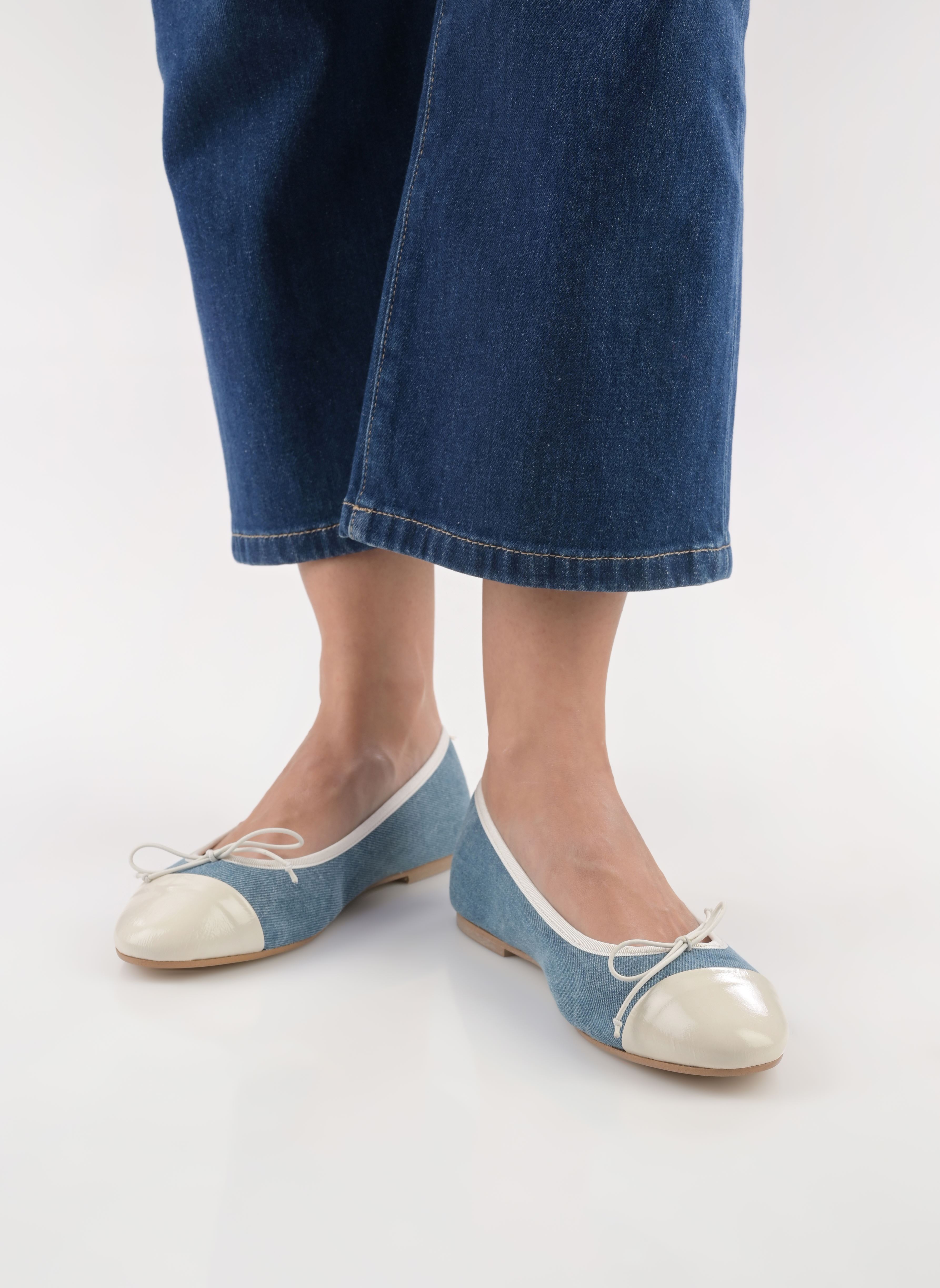 Ballerines classiques EXCLUSIVITE - DAXI femme bleu Jonak Ballerines classiques EXCLUSIVITE - DAXI femme bleu Ecru/Jeans