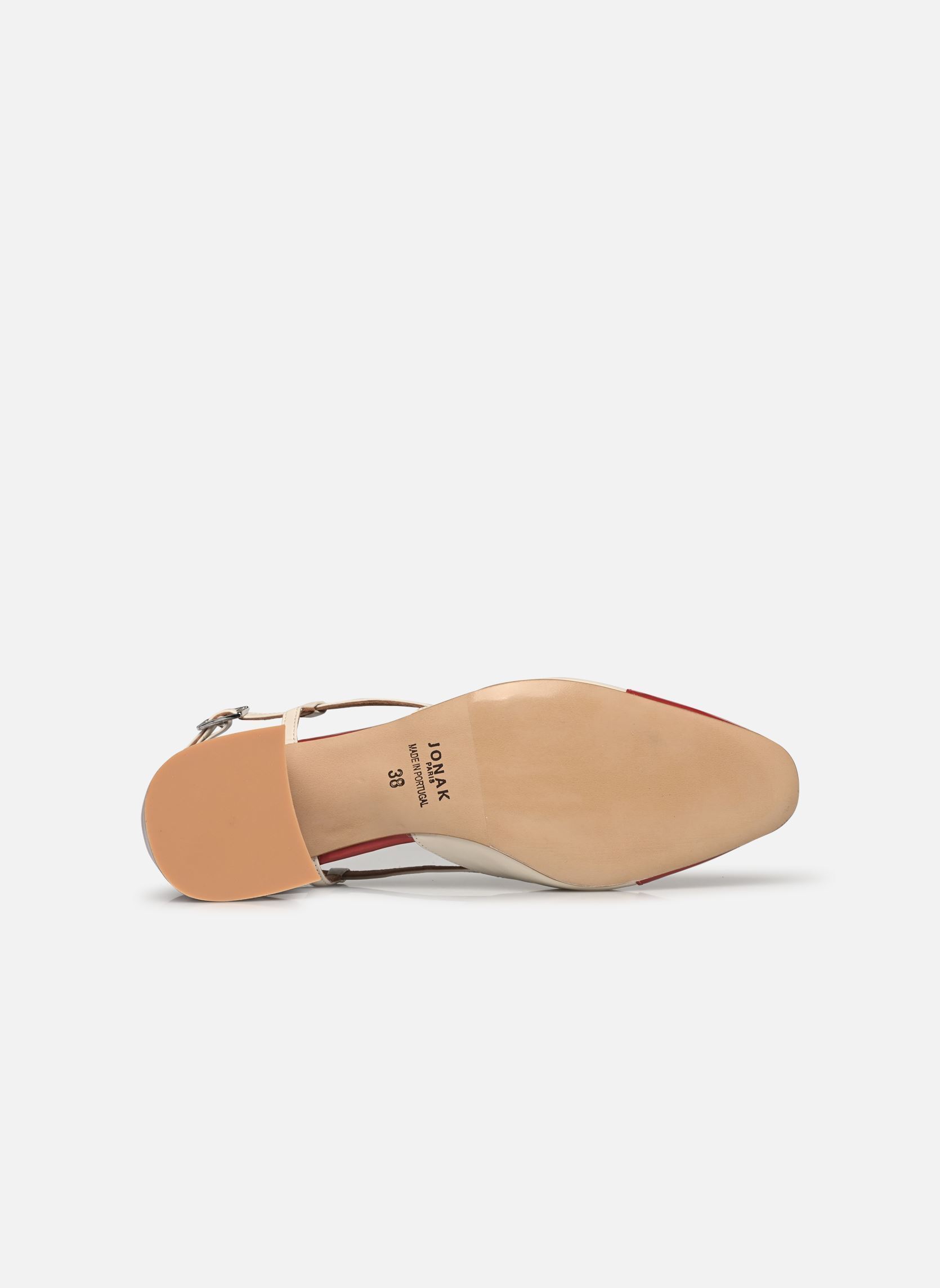 Slingback pumps EXCLUSIVITE - DHAPOPY dames wit Jonak Slingback pumps EXCLUSIVITE - DHAPOPY dames wit Framboise/Ecru