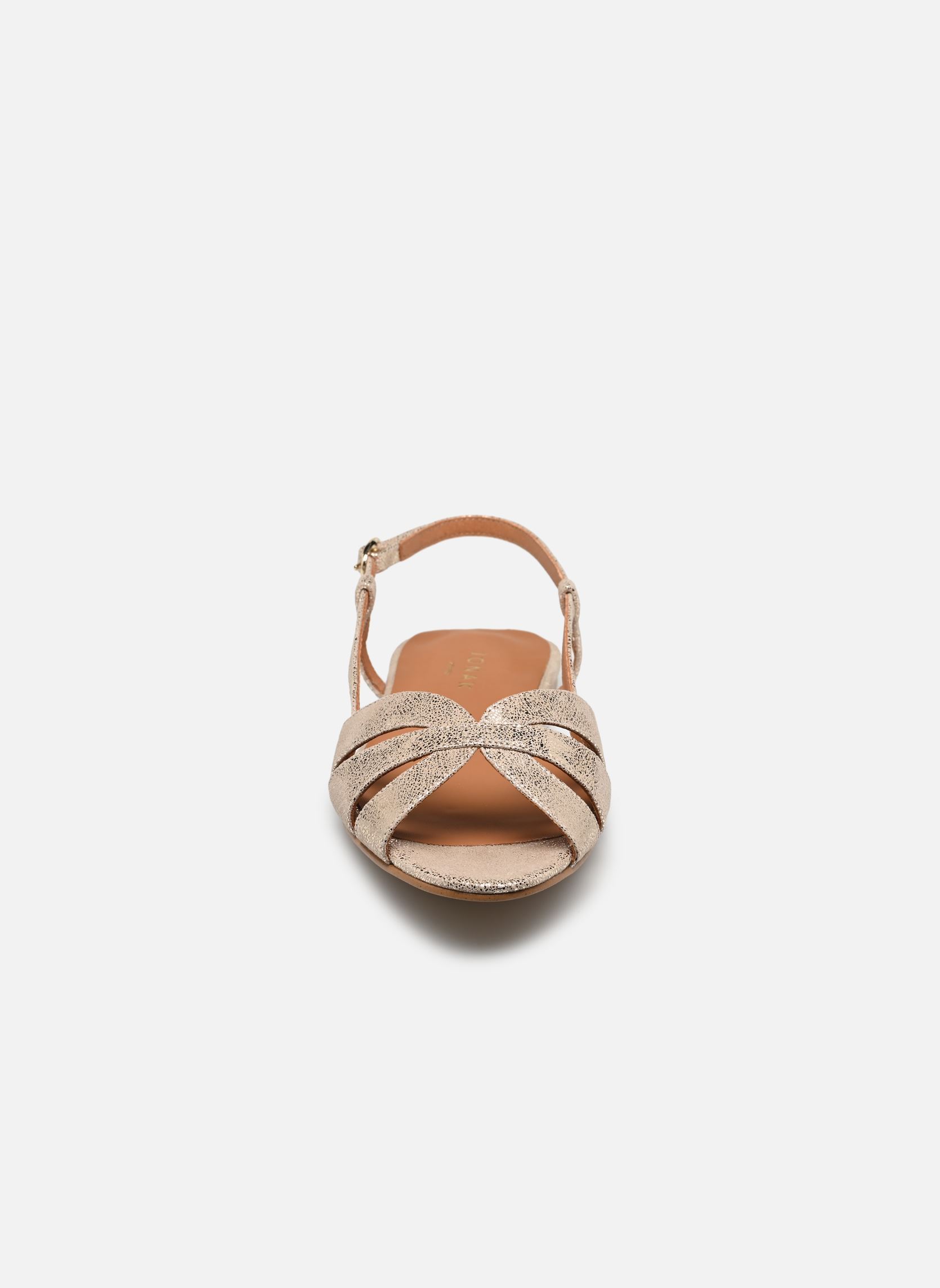 Sandales plates DELPHINE femme or et bronze Jonak Sandales plates DELPHINE femme or et bronze Platine