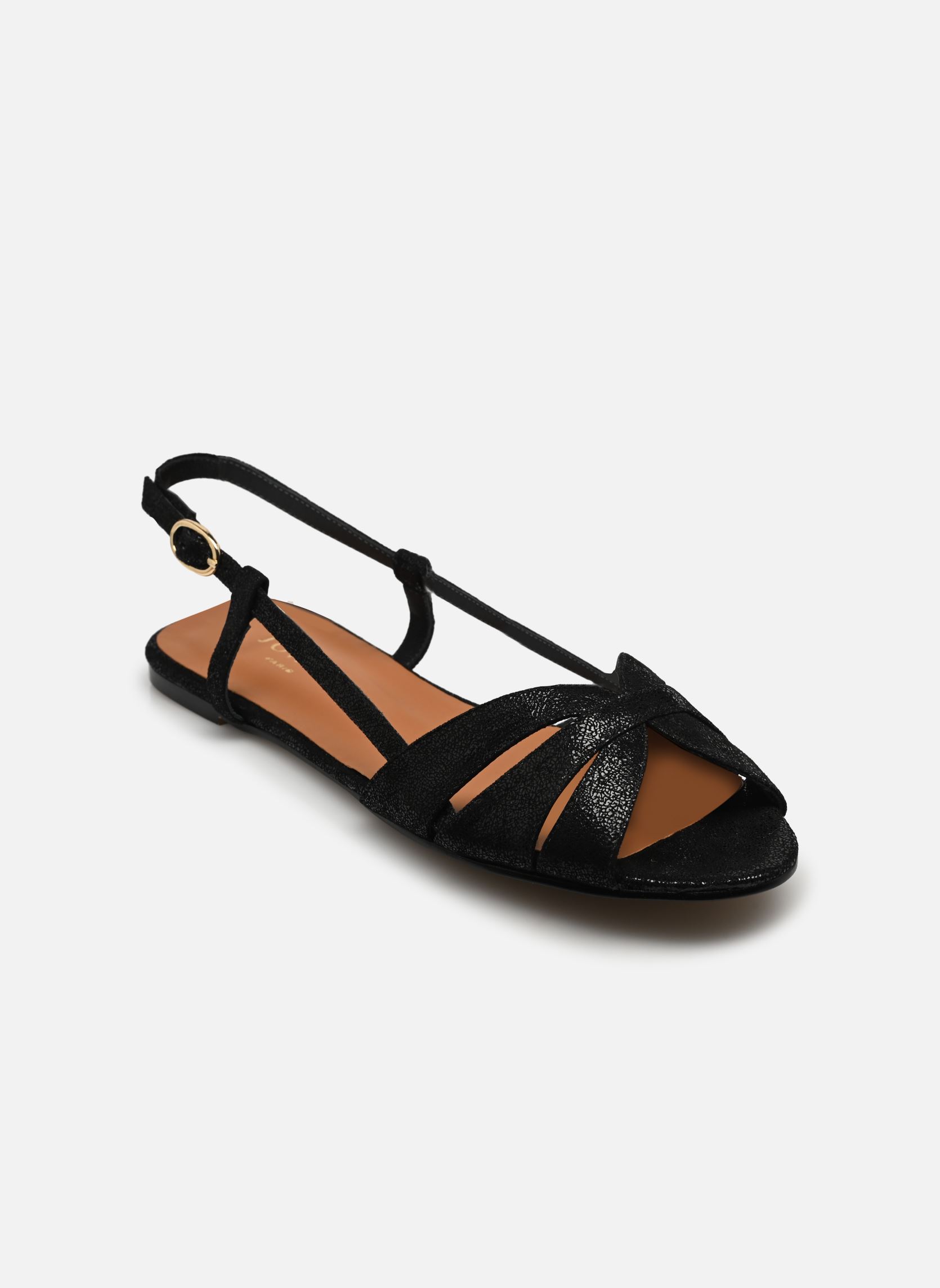Platte sandalen DELPHINE dames zwart Jonak Platte sandalen DELPHINE dames zwart Noir