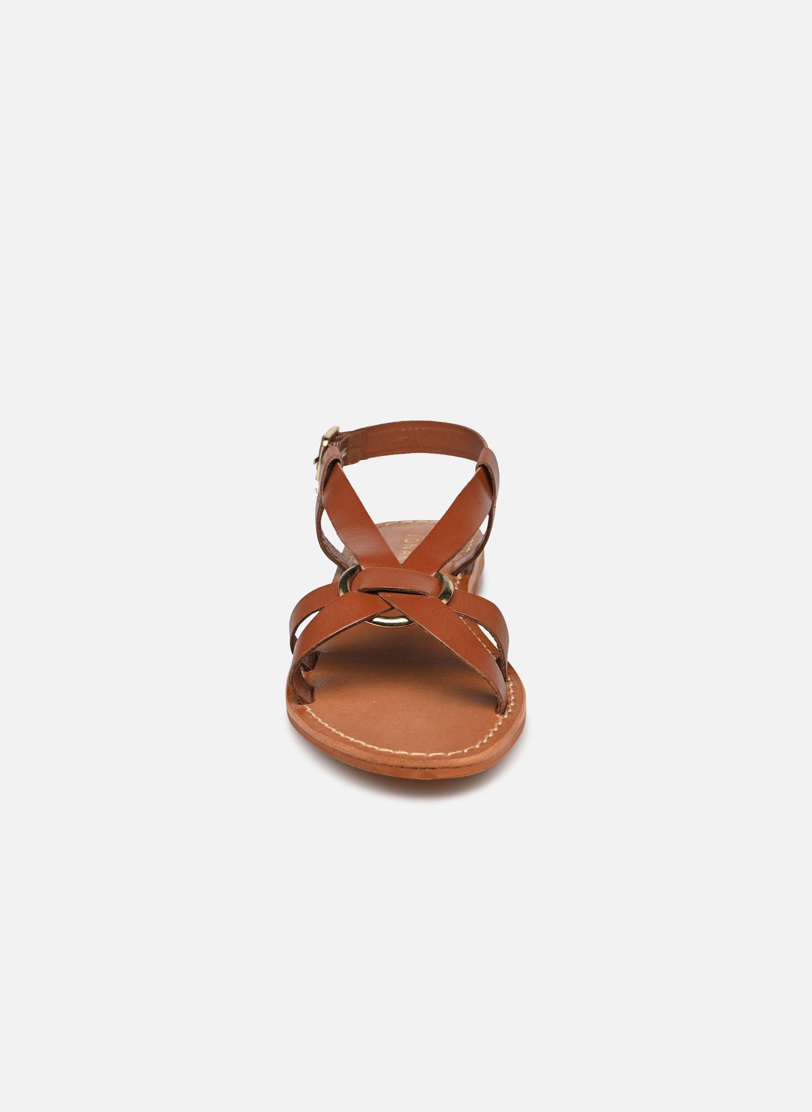 Sandales plates WORA femme marron Jonak Sandales plates WORA femme marron Cognac