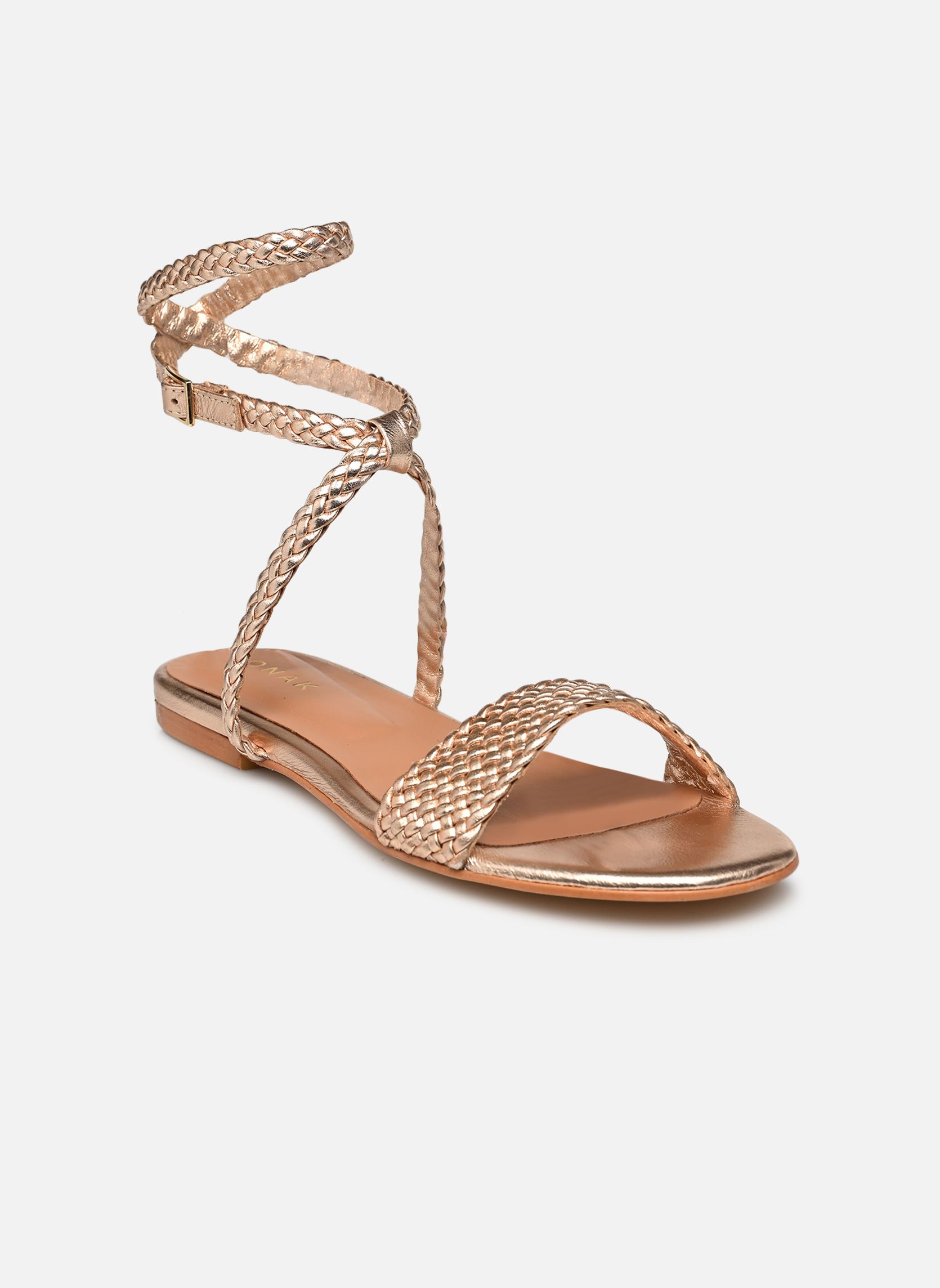 Sandalen WALNUT dames goud en brons Jonak Sandalen WALNUT dames goud en brons OR