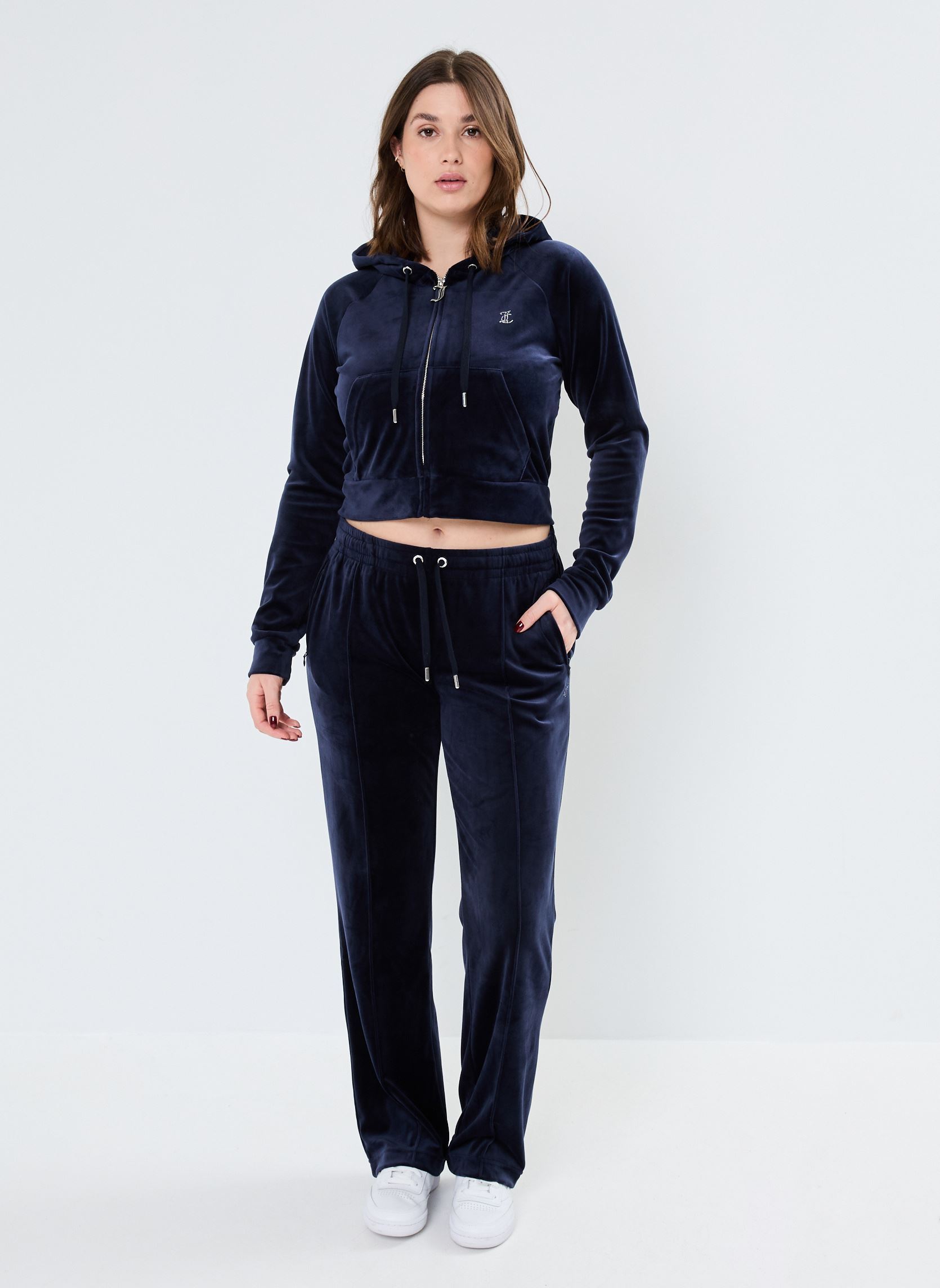 Trainingsvest Madison Zip Through Hoodie dames blauw JUICY COUTURE Trainingsvest Madison Zip Through Hoodie dames blauw NIGHT SKY