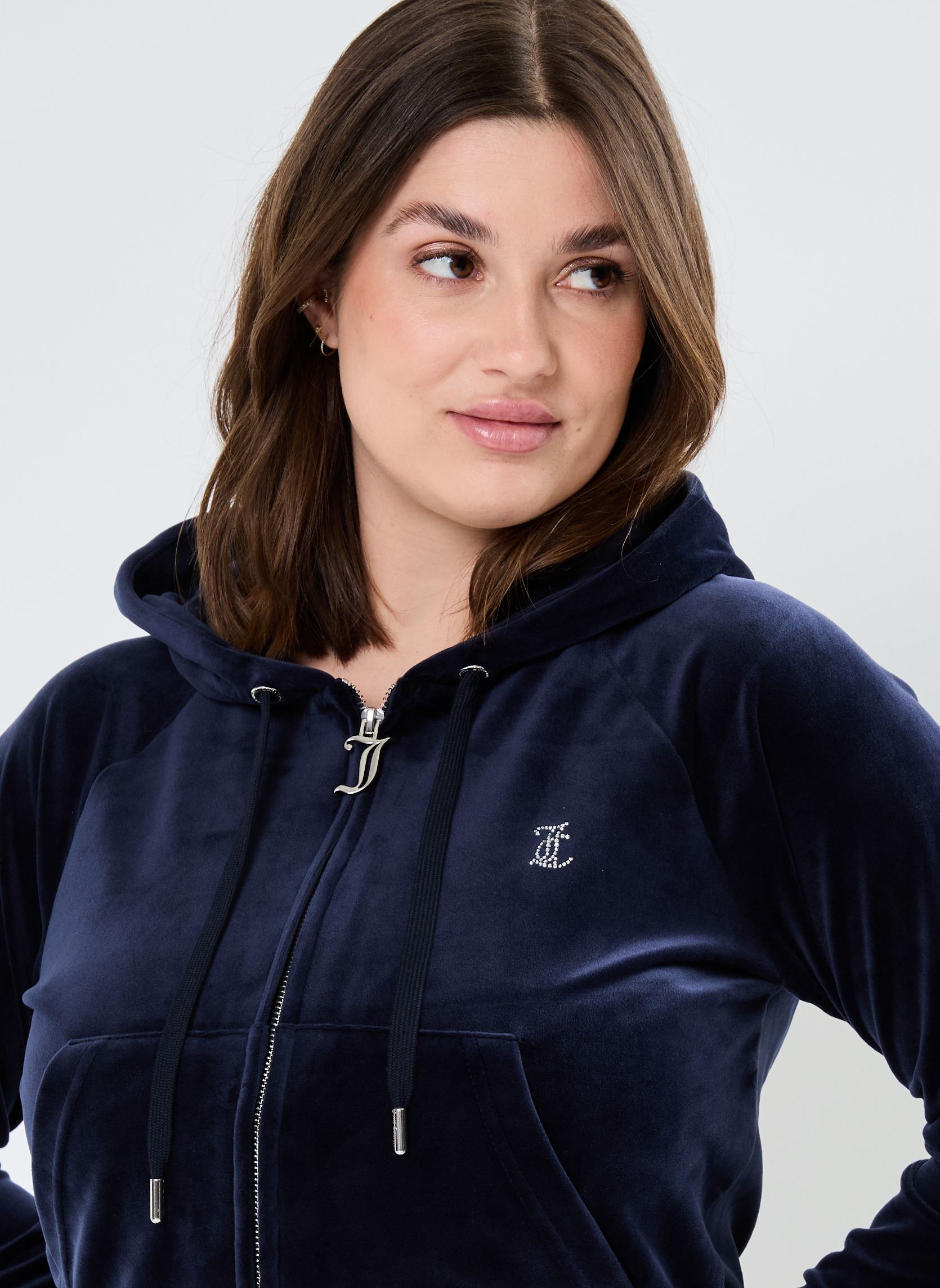 Trainingsvest Madison Zip Through Hoodie dames blauw JUICY COUTURE Trainingsvest Madison Zip Through Hoodie dames blauw NIGHT SKY