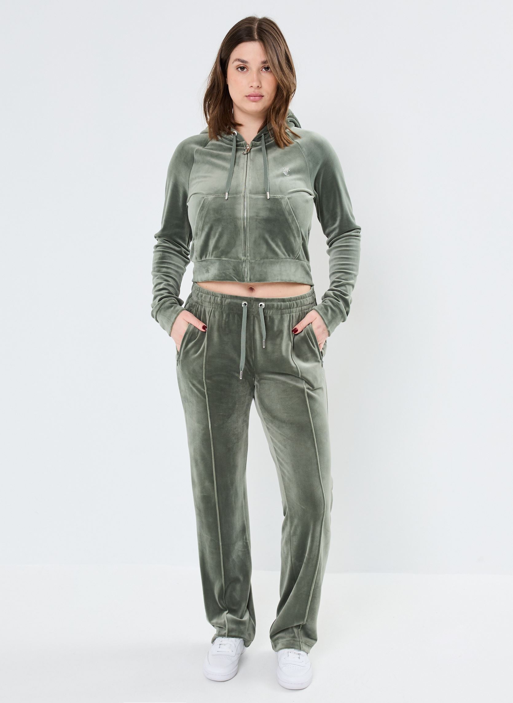 Trainingsbroeken Tina Midrise Track Pants dames groen JUICY COUTURE Trainingsbroeken Tina Midrise Track Pants dames groen THYME