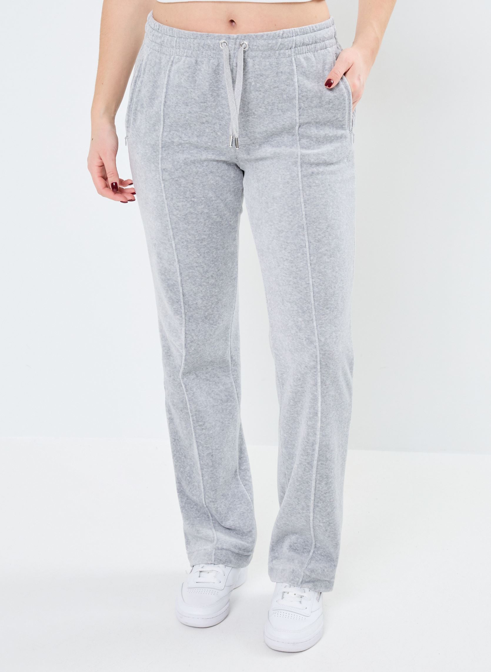 Trainingsbroeken Tina Midrise Track Pants dames grijs JUICY COUTURE Trainingsbroeken Tina Midrise Track Pants dames grijs SILVER MARL