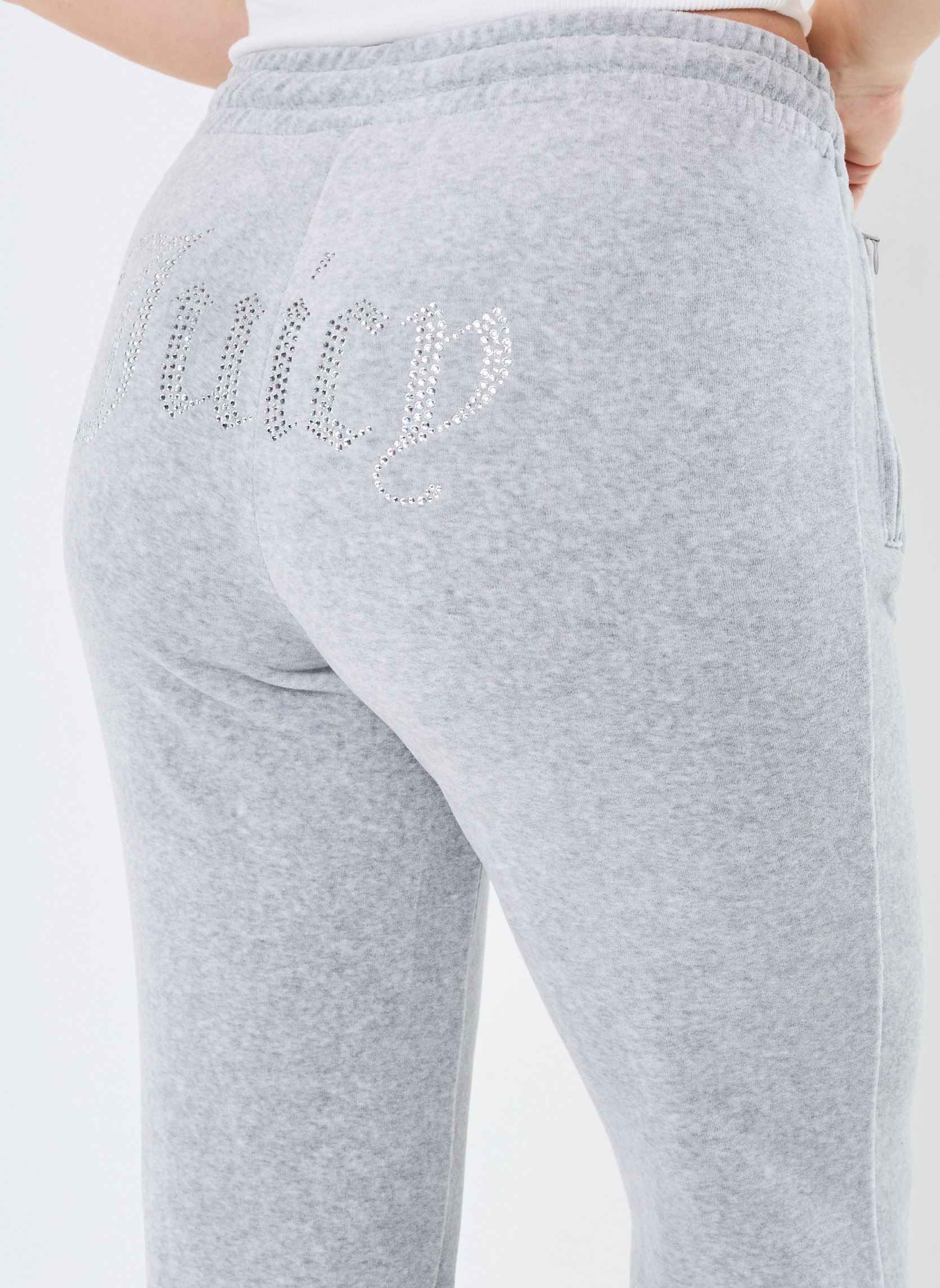 Trainingsbroeken Tina Midrise Track Pants dames grijs JUICY COUTURE Trainingsbroeken Tina Midrise Track Pants dames grijs SILVER MARL