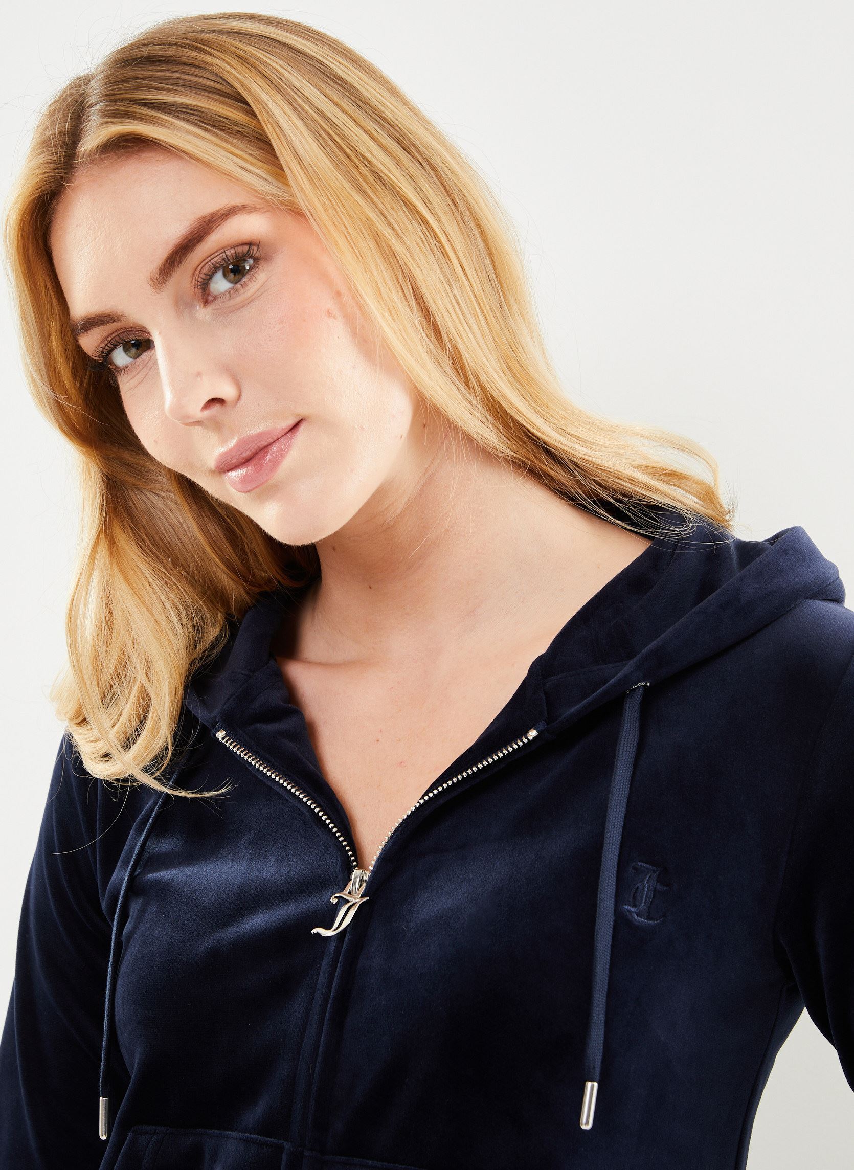 Felpe con zip Robertson Zip Through Hoodie donna blu JUICY COUTURE Felpe con zip Robertson Zip Through Hoodie donna blu NIGHT SKY