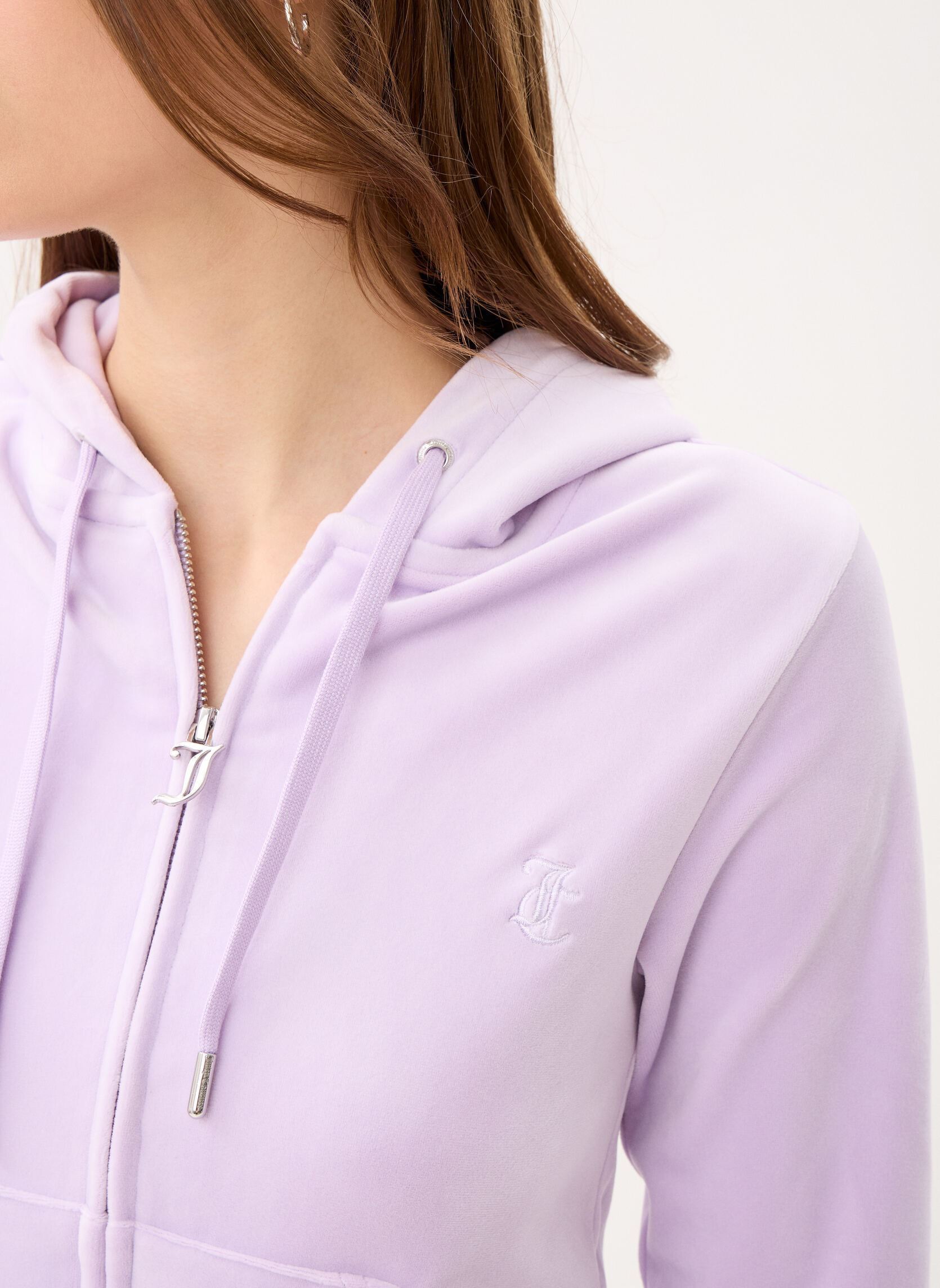 Sweats zippés Robertson Zip Through Hoodie femme violet JUICY COUTURE Sweats zippés Robertson Zip Through Hoodie femme violet PASTEL LILAC