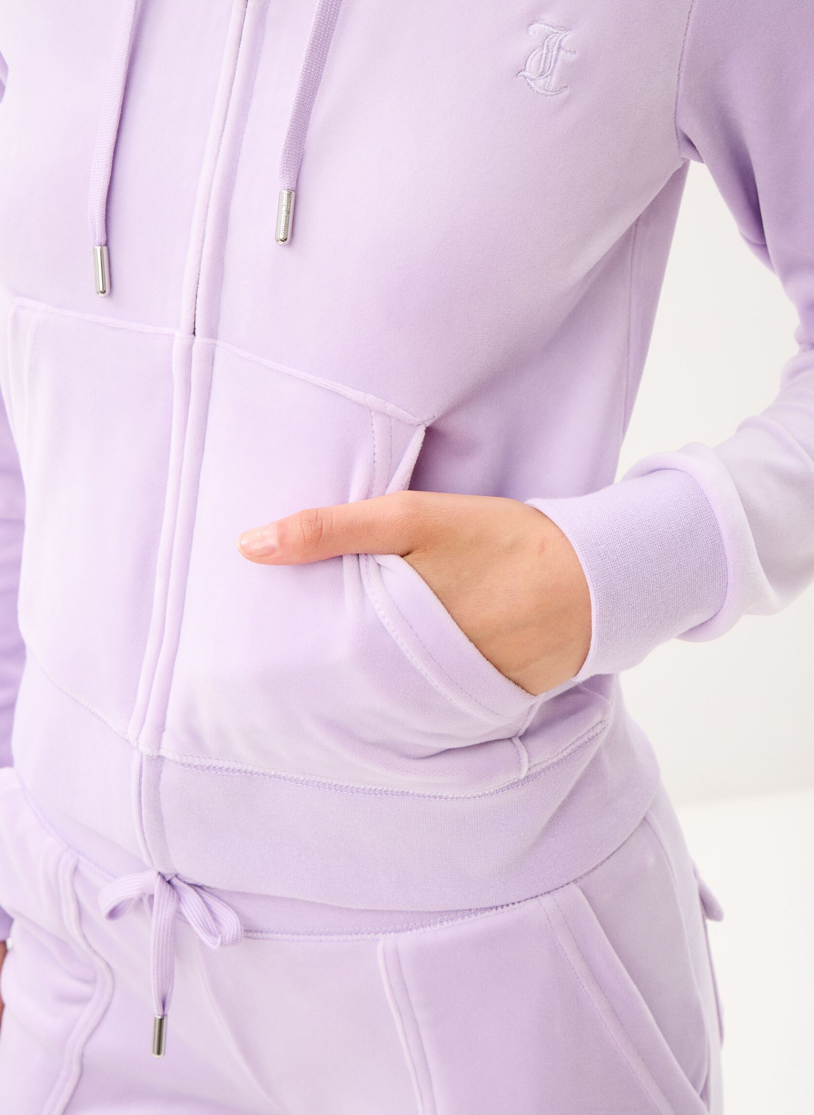 Sweats zippés Robertson Zip Through Hoodie femme violet JUICY COUTURE Sweats zippés Robertson Zip Through Hoodie femme violet PASTEL LILAC