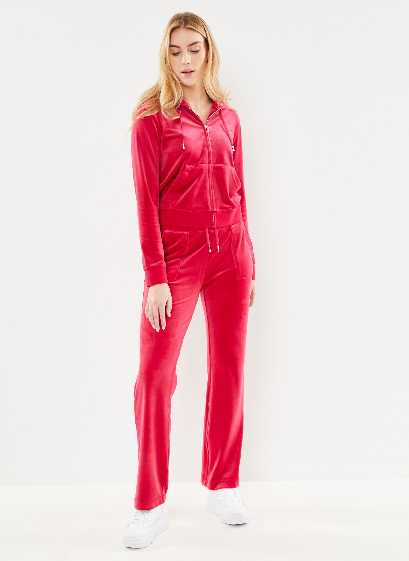 Trainingsbroeken Del Ray Midrise Pocket Pant dames rood JUICY COUTURE Trainingsbroeken Del Ray Midrise Pocket Pant dames rood JCAP180-124