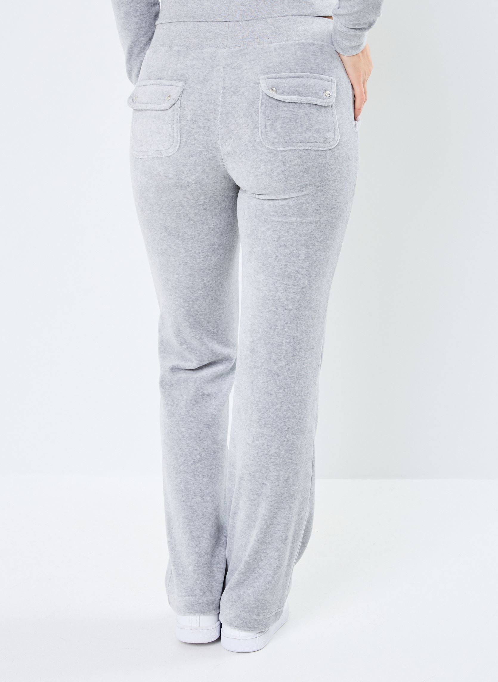 Jogginghosen Del Ray Midrise Pocket Pant damen grau JUICY COUTURE Jogginghosen Del Ray Midrise Pocket Pant damen grau SILVER MARL