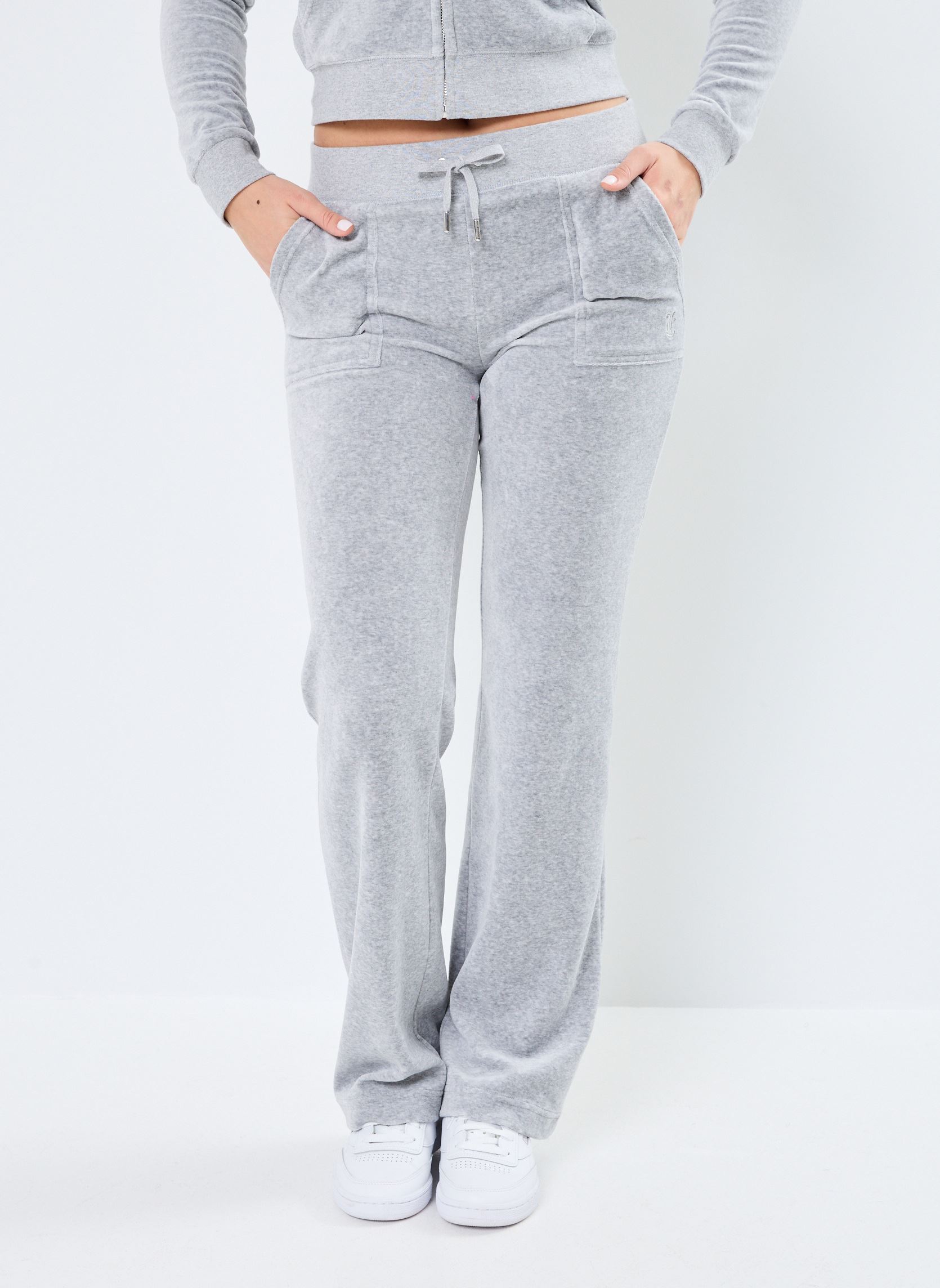 Jogginghosen Del Ray Midrise Pocket Pant damen grau JUICY COUTURE Jogginghosen Del Ray Midrise Pocket Pant damen grau SILVER MARL
