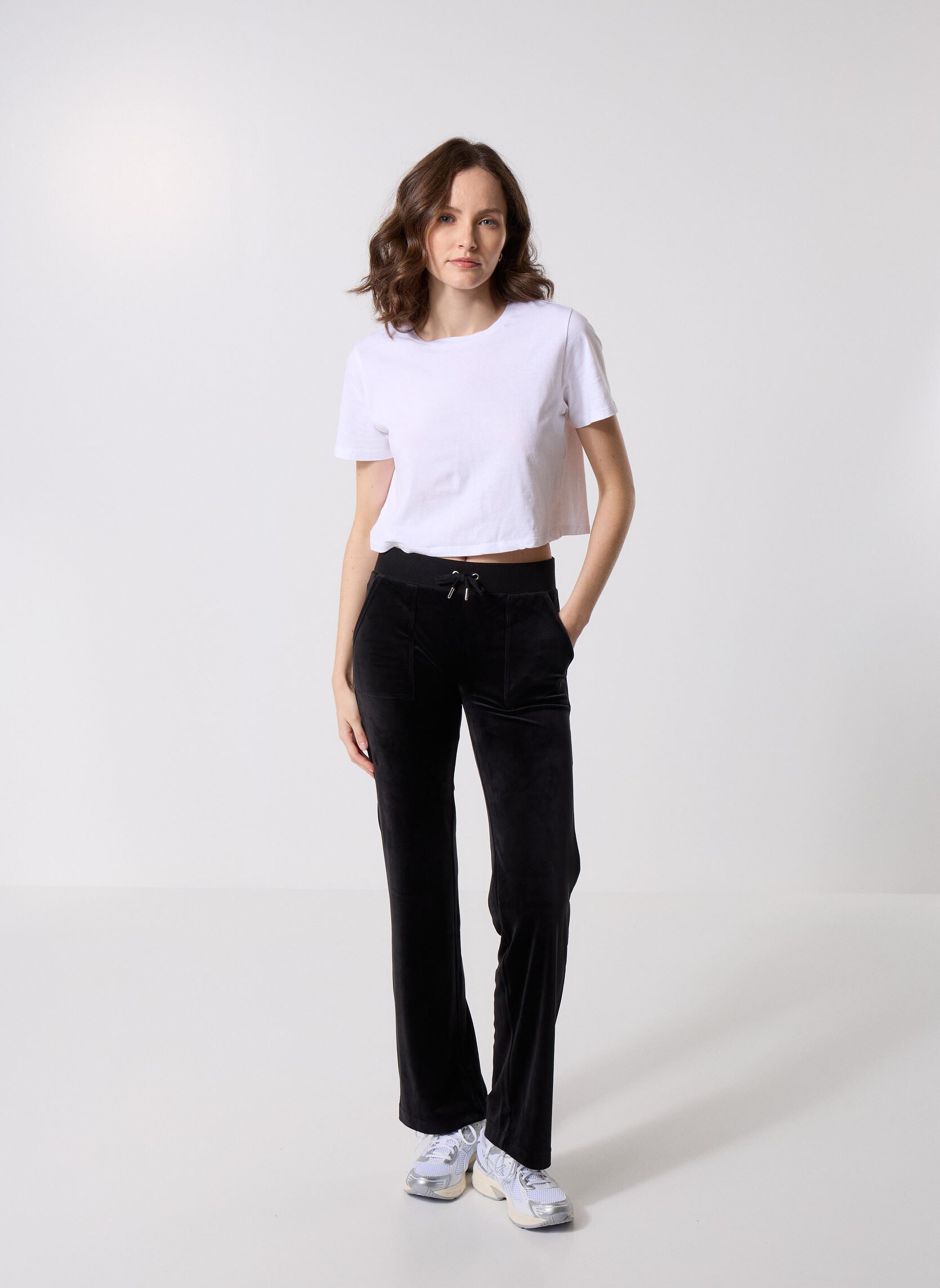 Bas de jogging Del Ray Midrise Pocket Pant femme noir JUICY COUTURE Bas de jogging Del Ray Midrise Pocket Pant femme noir BLACK