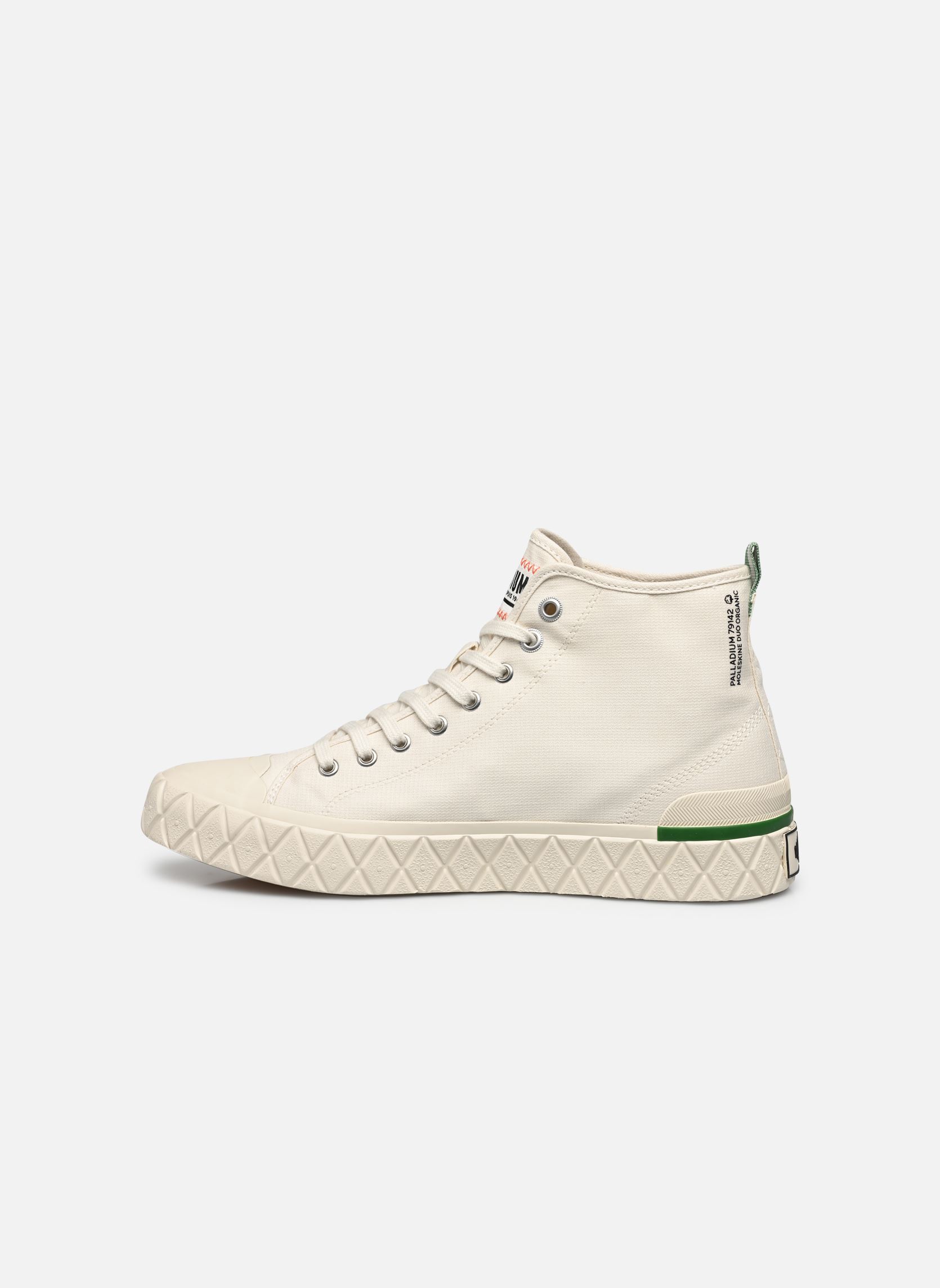 Baskets toile PALLA ACE CHUKKA ORG M homme blanc Palladium Baskets toile PALLA ACE CHUKKA ORG M homme blanc CREAM WHITE