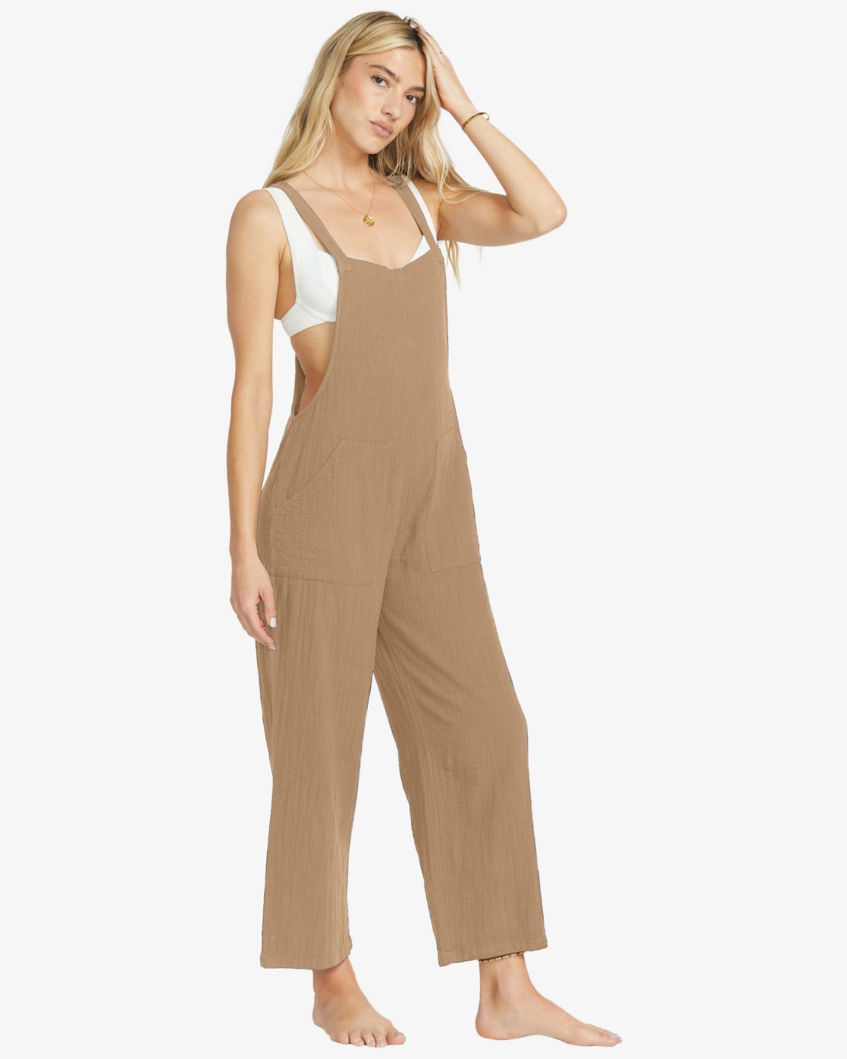 Salopettes Pacific Time femme beige Billabong Salopettes Pacific Time femme beige KHAKI