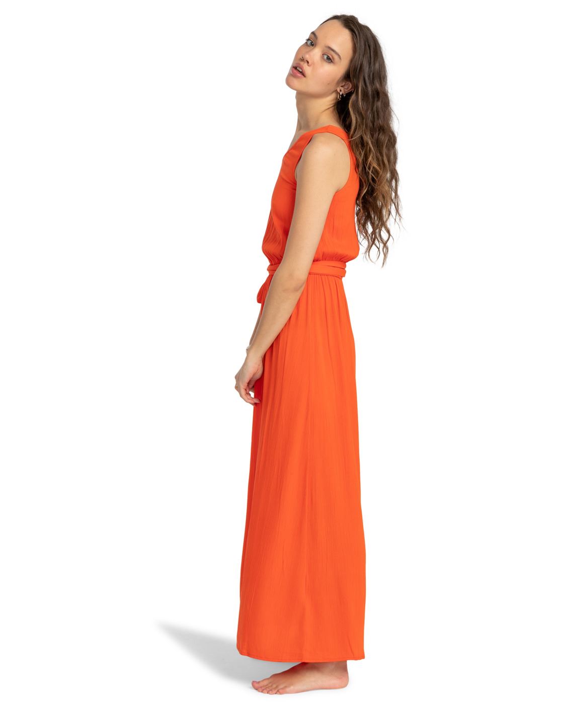 Lange jurken Too Funky dames oranje Billabong Lange jurken Too Funky dames oranje CORAL CRAZE