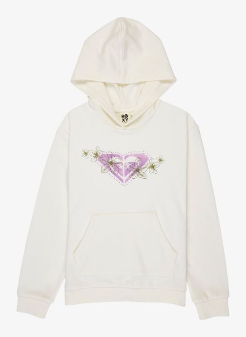 Roxy Kapuzenpullover Surf Feeling Hoodie Terry mädchen weiß