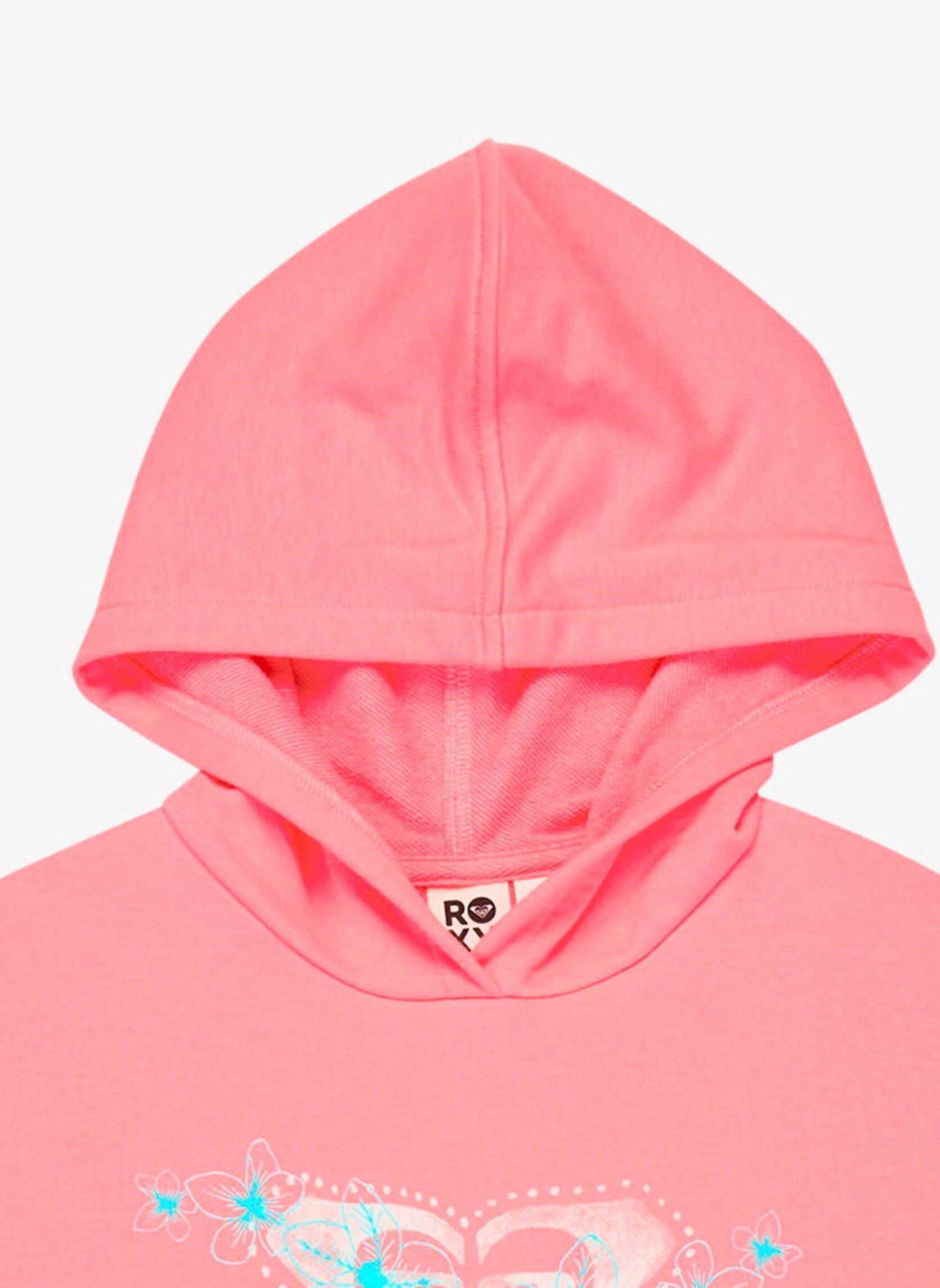 Kapuzenpullover Surf Feeling Hoodie Terry mädchen rosa Roxy Kapuzenpullover Surf Feeling Hoodie Terry mädchen rosa PLUMERIA