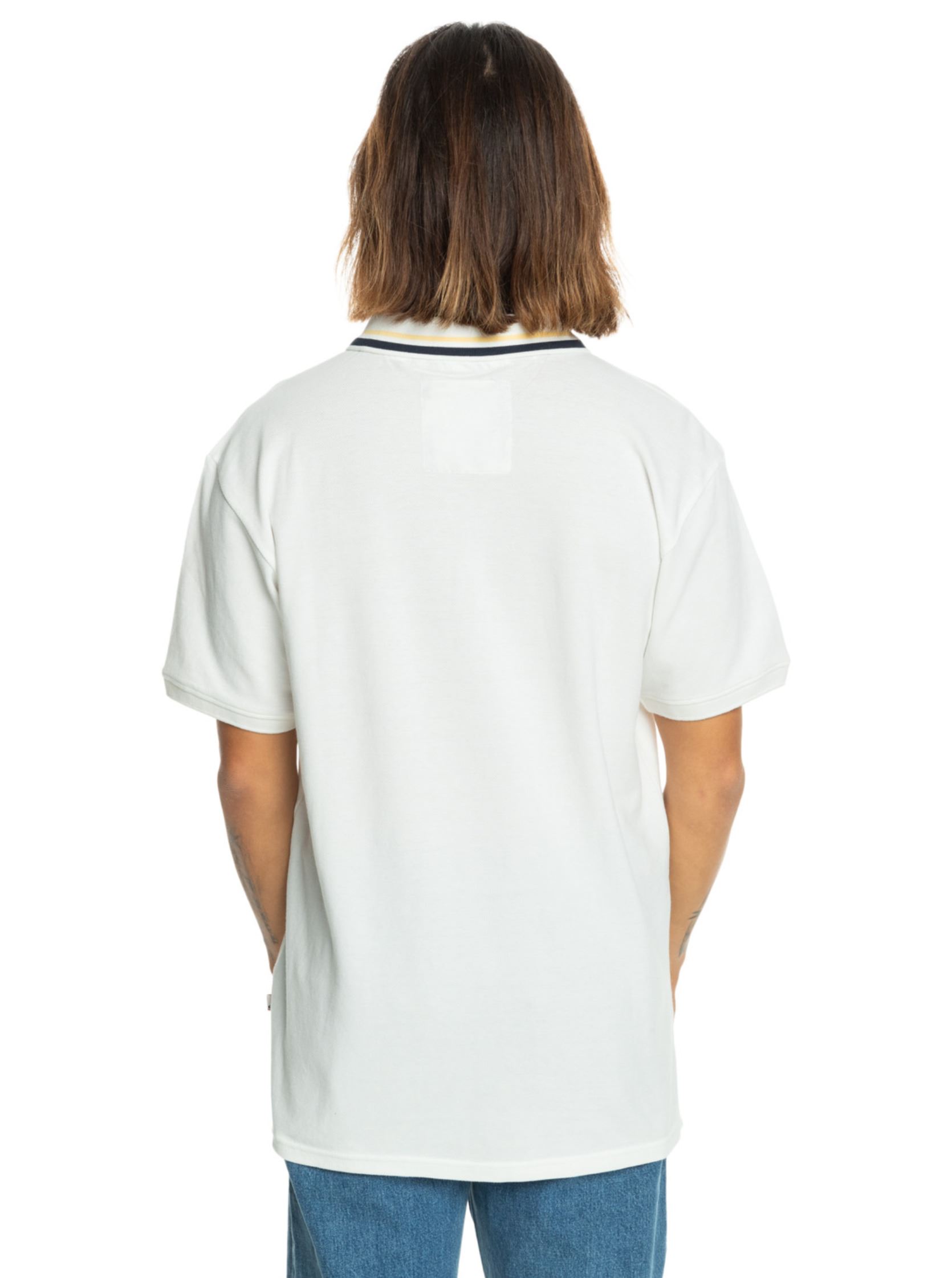 Polos Loia Polo homme blanc Quiksilver Polos Loia Polo homme blanc SNOW WHITE