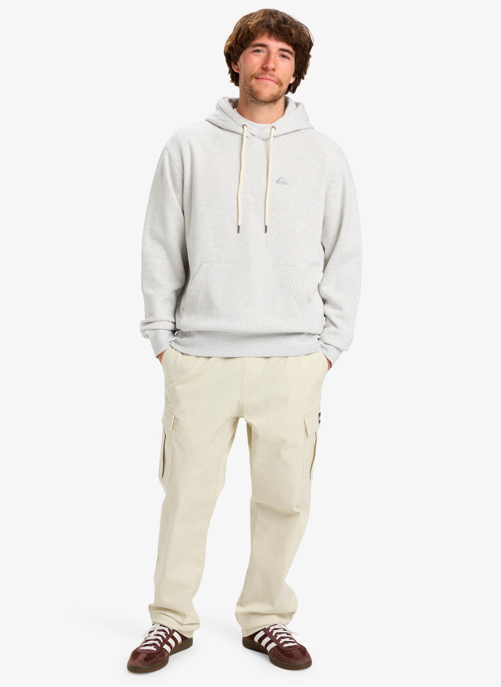 Jersey con capucha Salt Water Hoodie hombre gris Quiksilver Jersey con capucha Salt Water Hoodie hombre gris Light grey heather