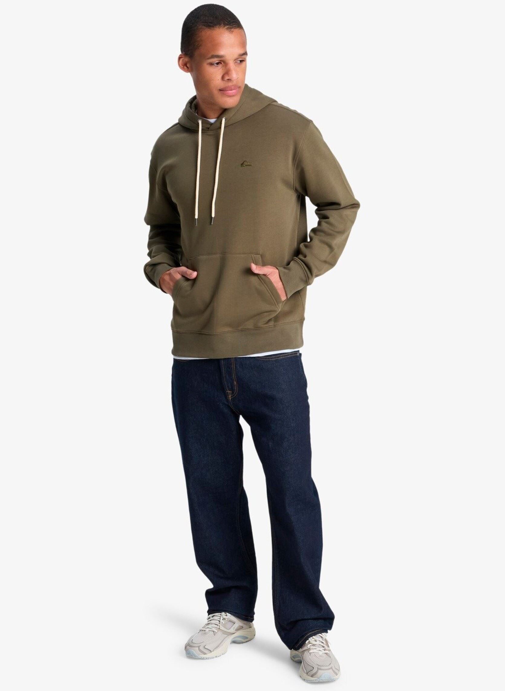 Sweats à capuche Salt Water Hoodie homme vert Quiksilver Sweats à capuche Salt Water Hoodie homme vert grape leaf