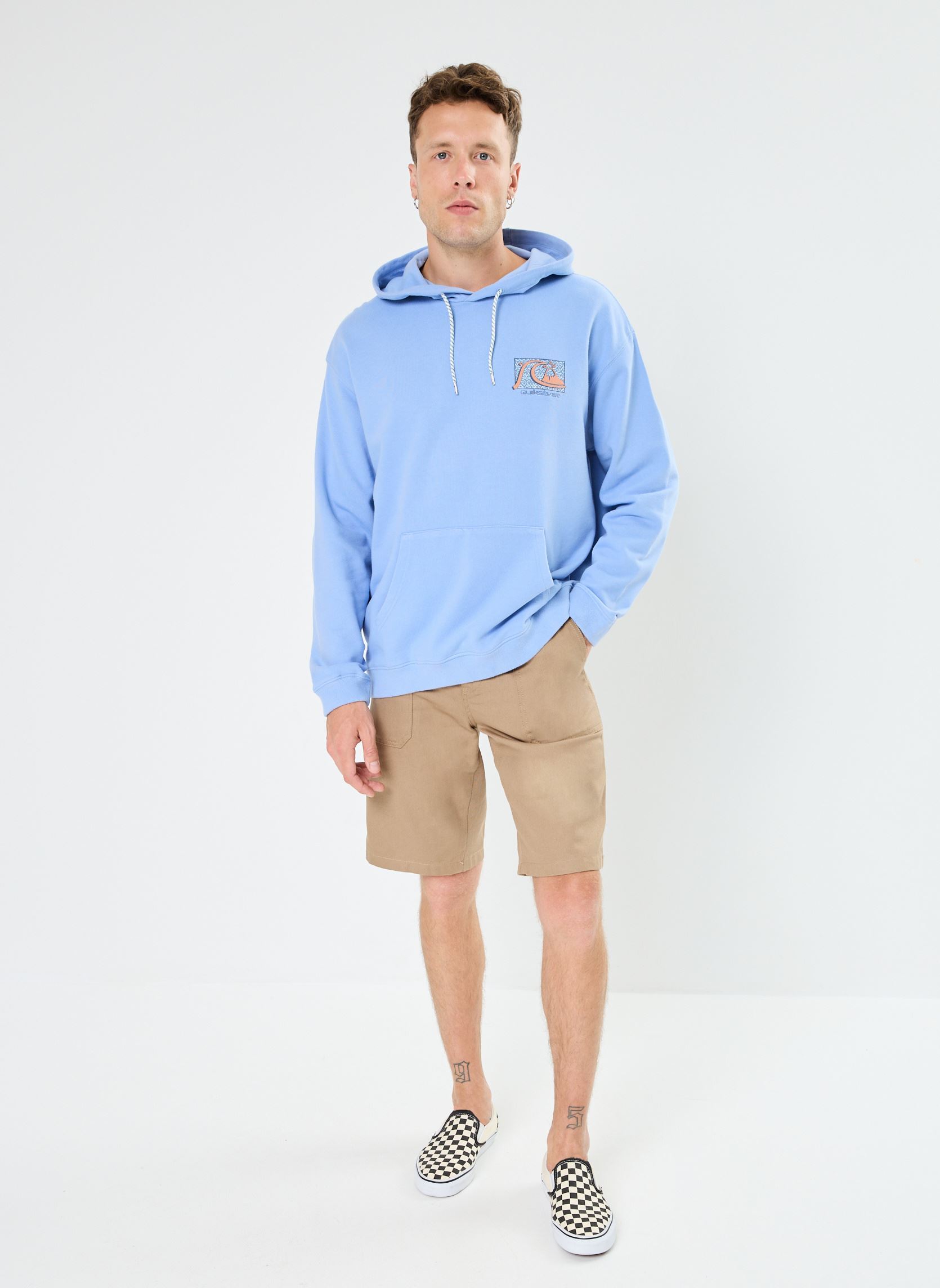 Kapuzenpullover Apog Heritage Hoodie herren blau Quiksilver Kapuzenpullover Apog Heritage Hoodie herren blau Hydrangea