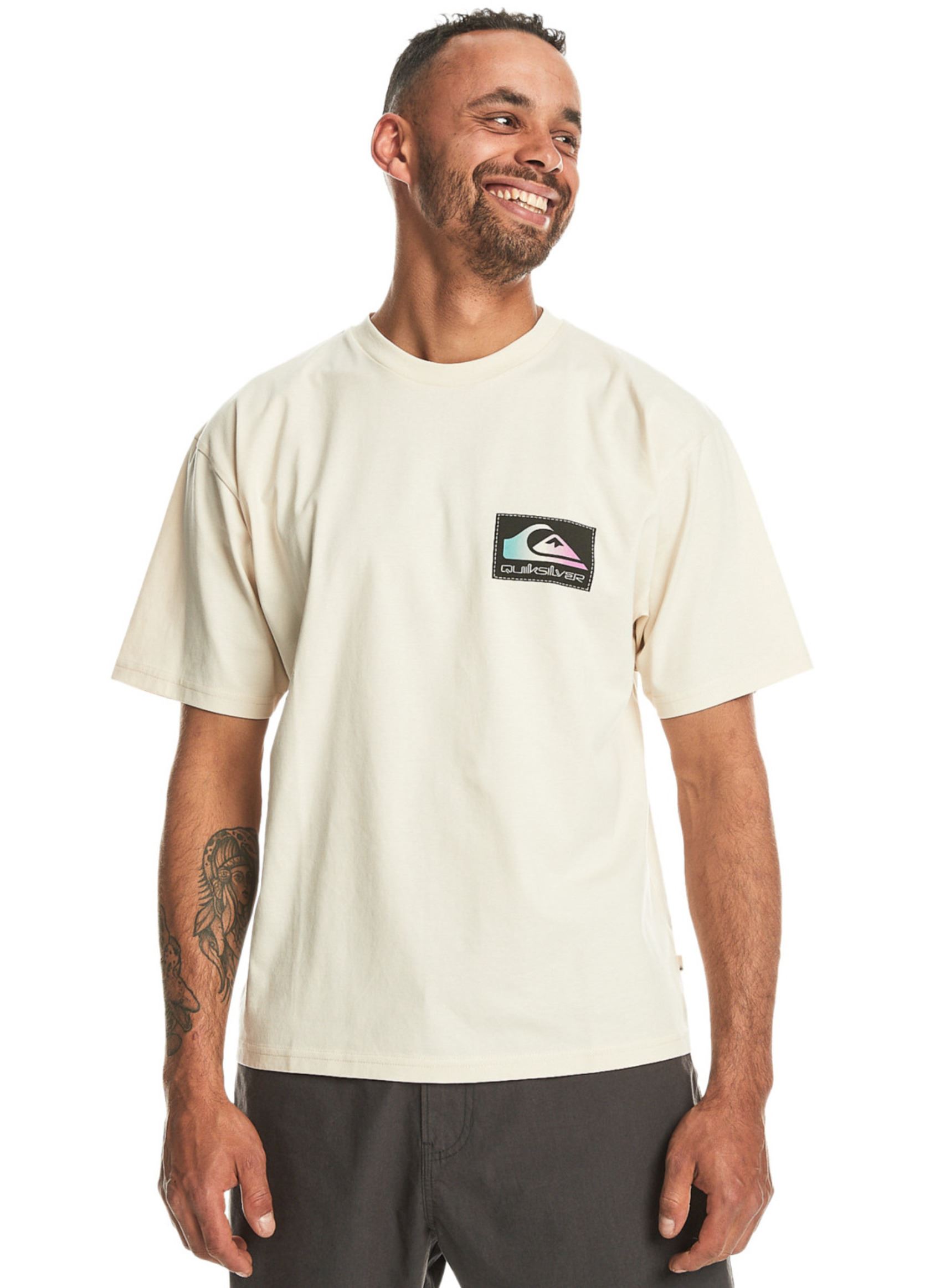 Quiksilver T-shirt - Back Flash Ss (Blanc) - Vêtements chez Sarenza ...