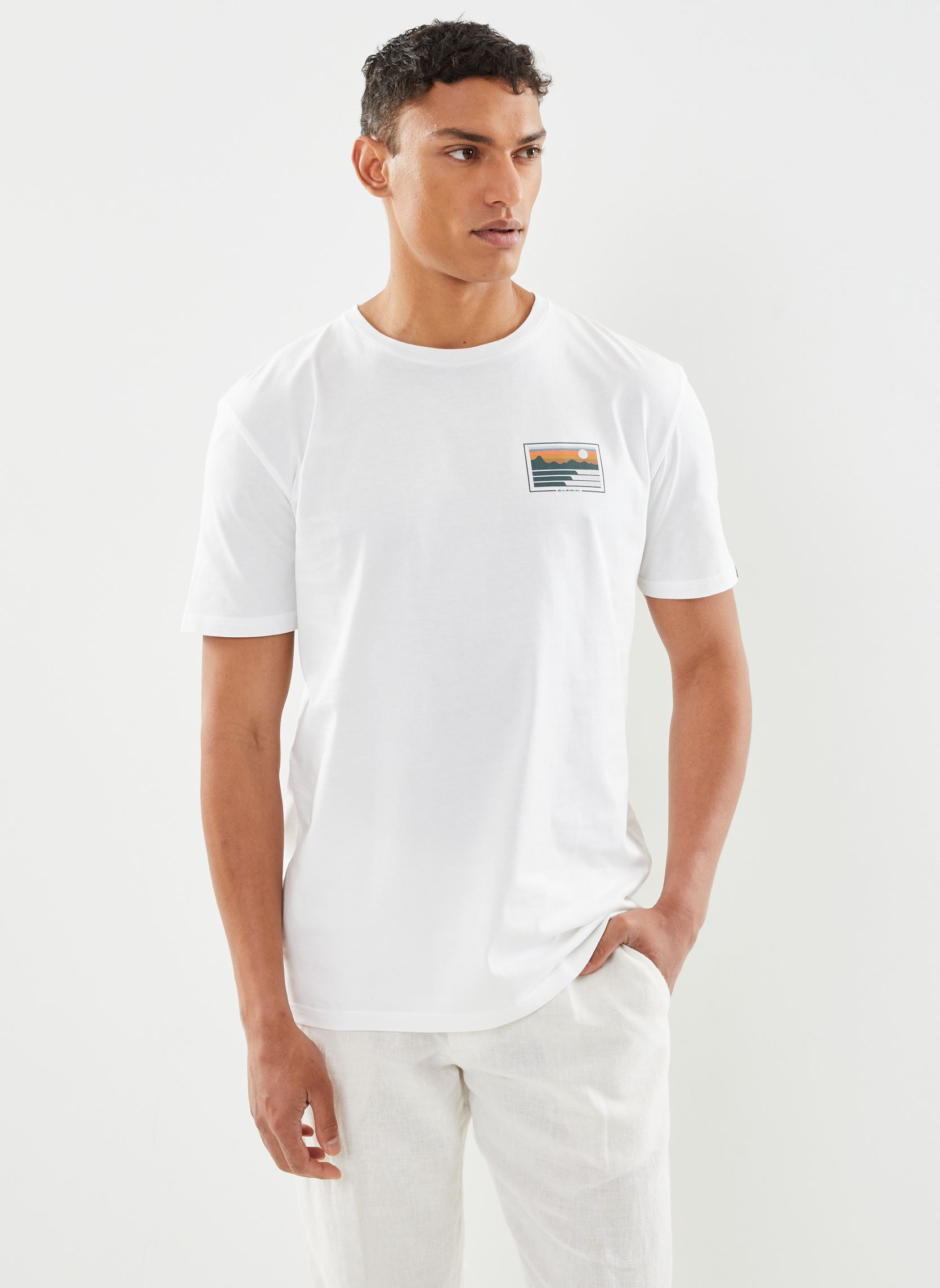 Tee-shirts Land And Sea Ss homme blanc Quiksilver Tee-shirts Land And Sea Ss homme blanc WHITE