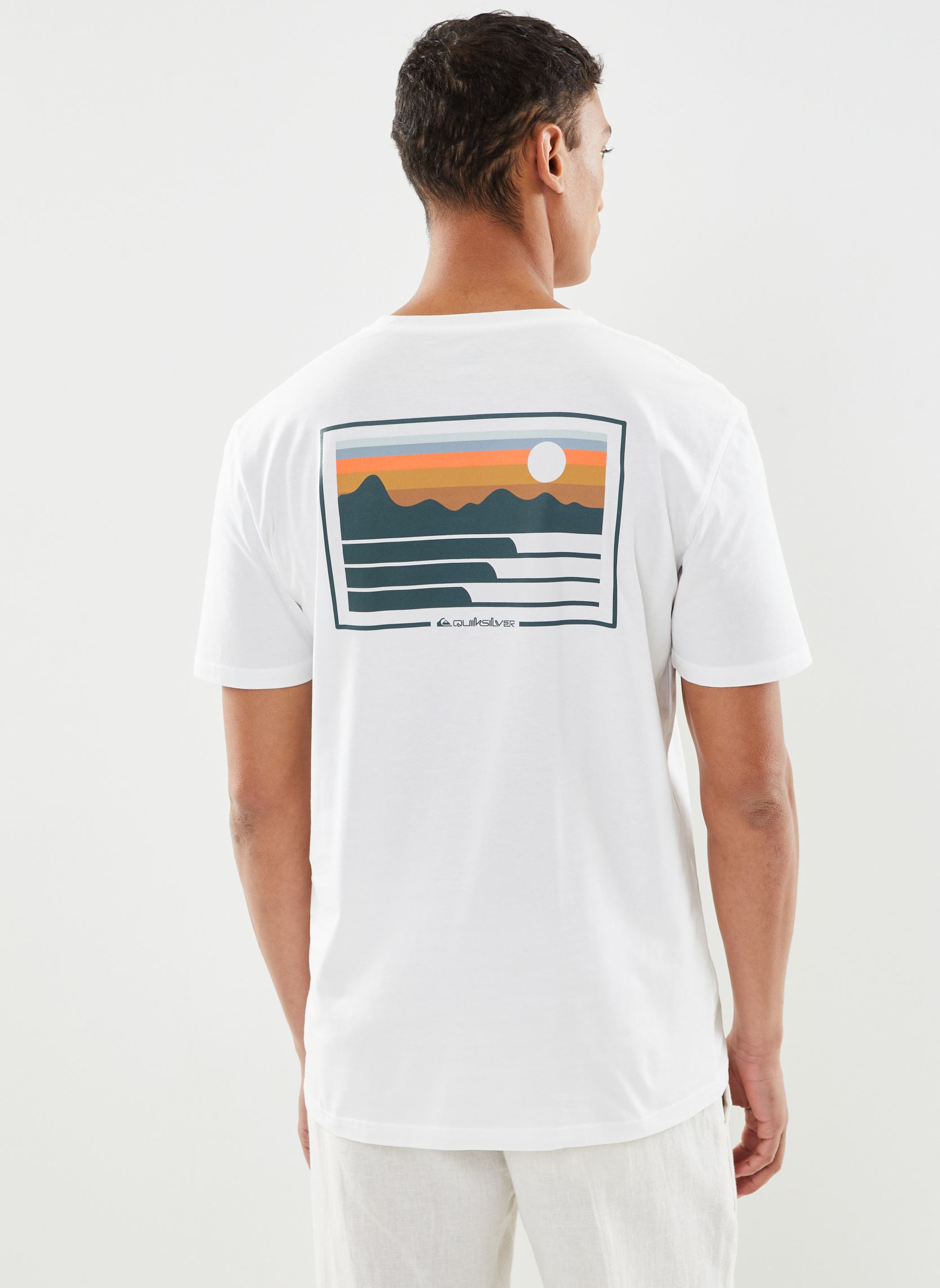 Tee-shirts Land And Sea Ss homme blanc Quiksilver Tee-shirts Land And Sea Ss homme blanc WHITE