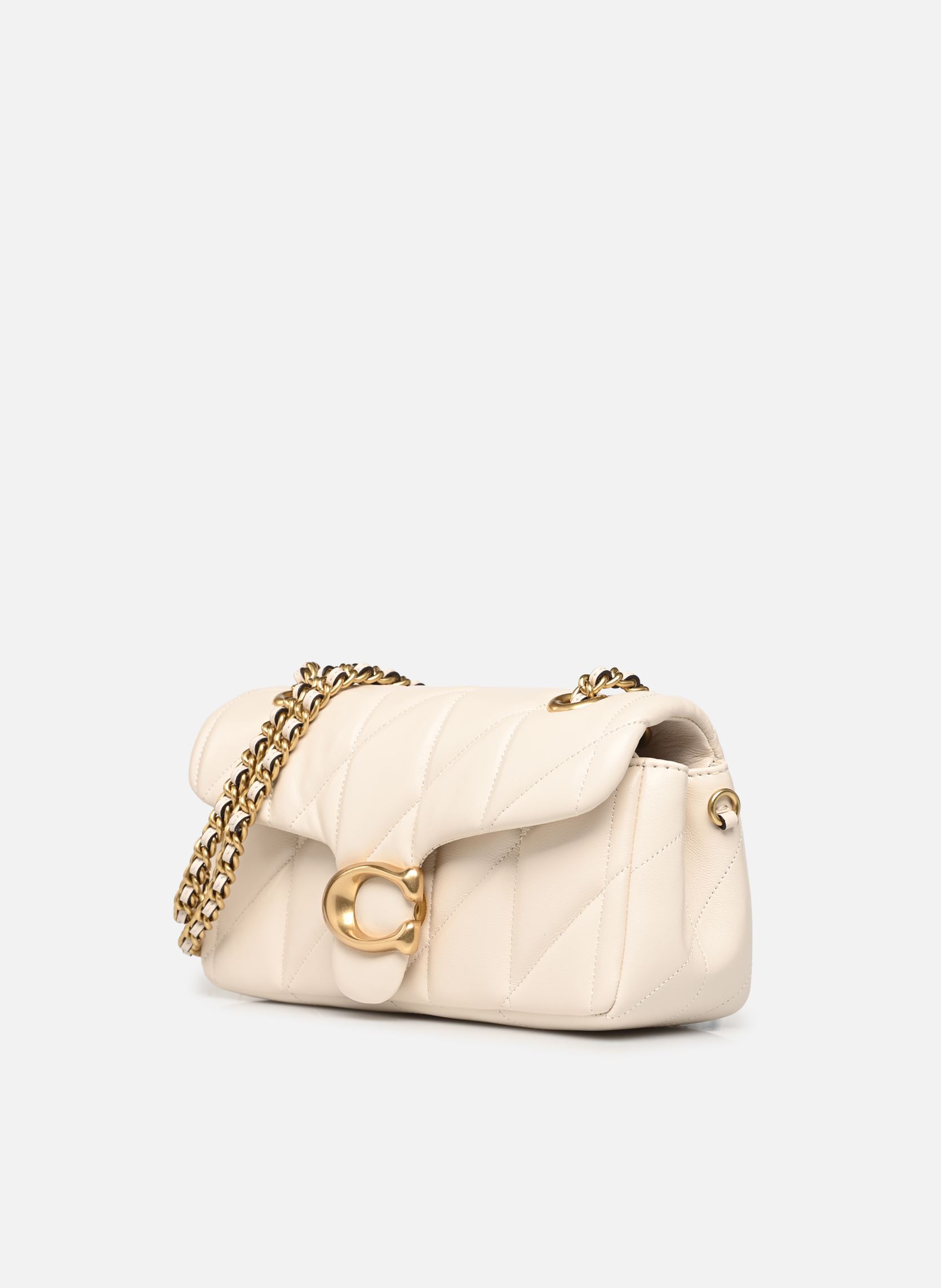 Sacs bandoulière Tabby Shoulder Bag 20 with chain femme beige Coach Sacs bandoulière Tabby Shoulder Bag 20 with chain femme beige B4/CHALK