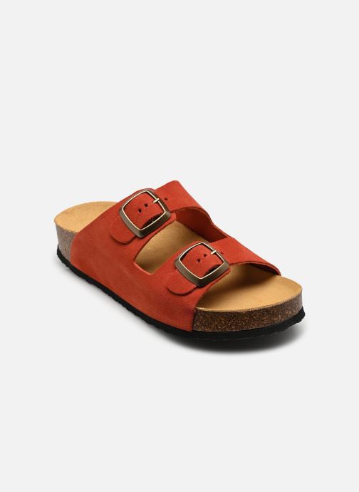 Plakton Pantoletten und Clogs CP Beta Square damen rot