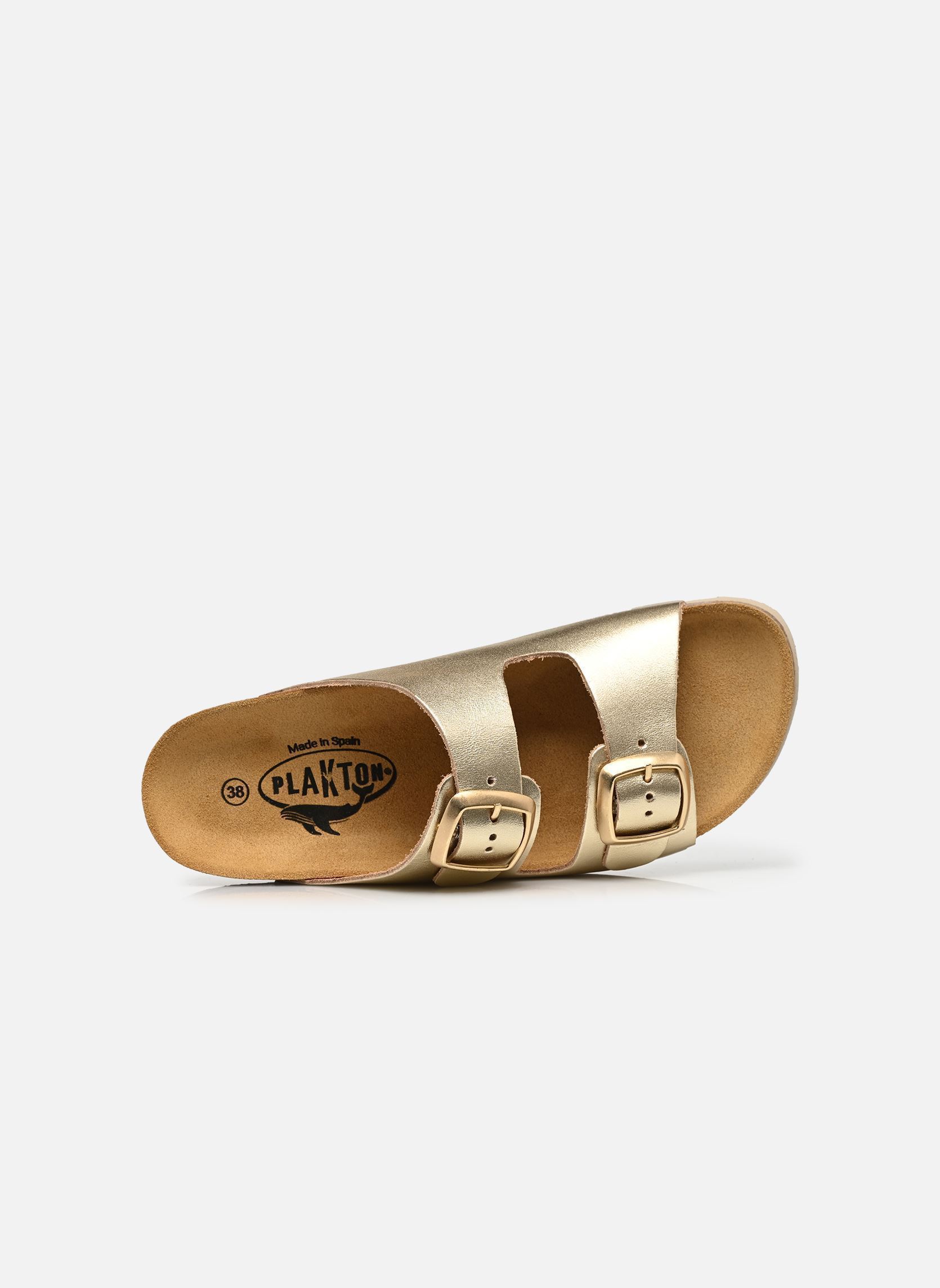 Mules et sabots CP Beta Square femme or et bronze Plakton Mules et sabots CP Beta Square femme or et bronze CHAMPAN CLARO