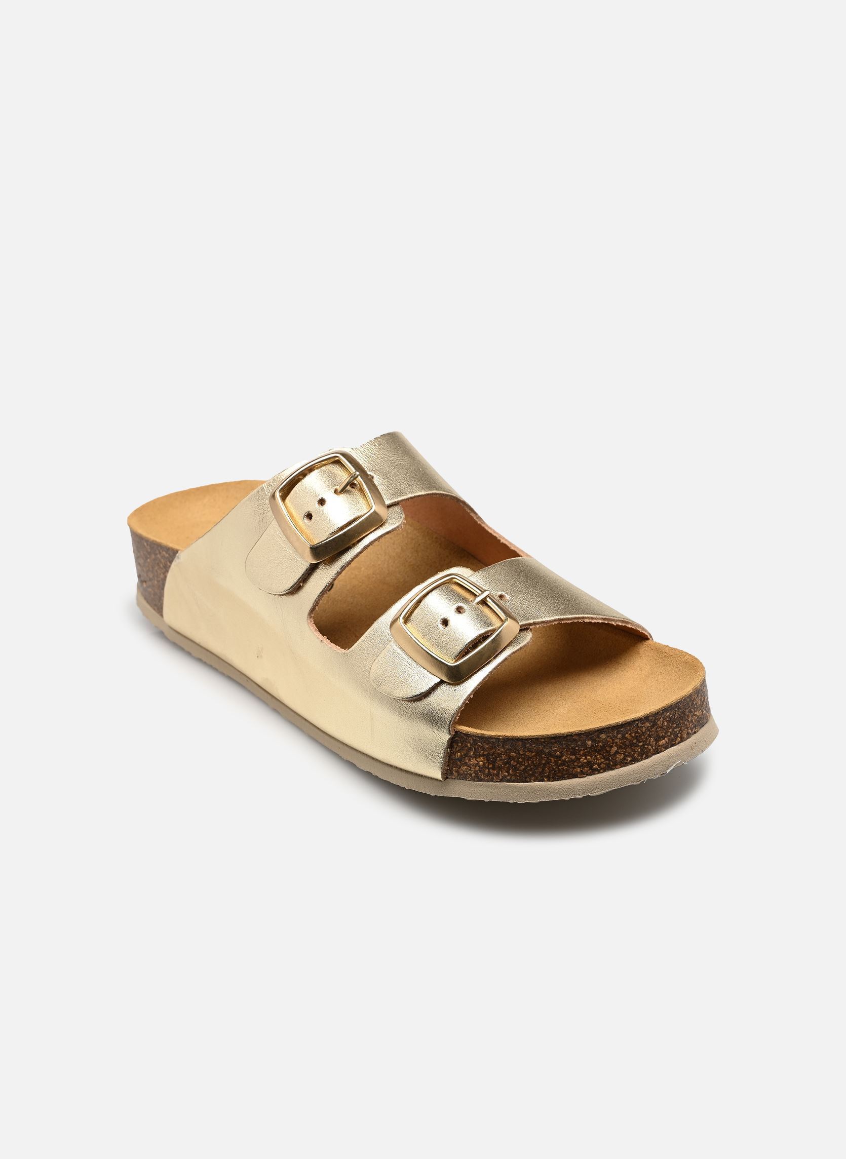 Mules et sabots CP Beta Square femme or et bronze Plakton Mules et sabots CP Beta Square femme or et bronze CHAMPAN CLARO