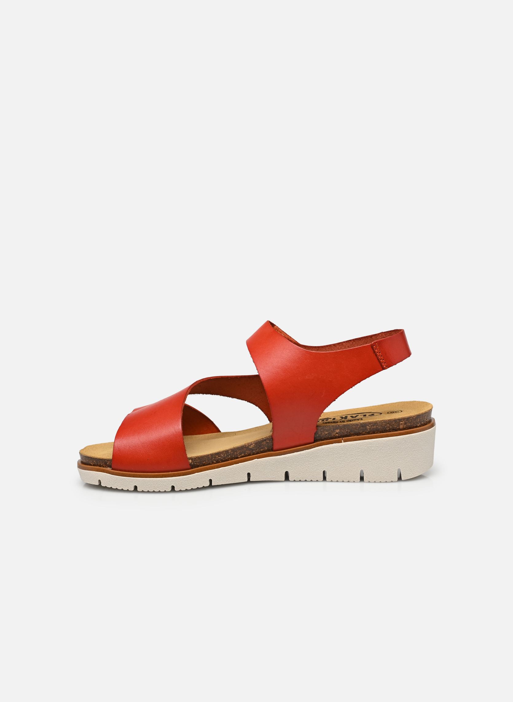 Sandalen met sleehak en plateau Dina dames bruin Plakton Sandalen met sleehak en plateau Dina dames bruin VAQUETILLA BUTANO ROBLE