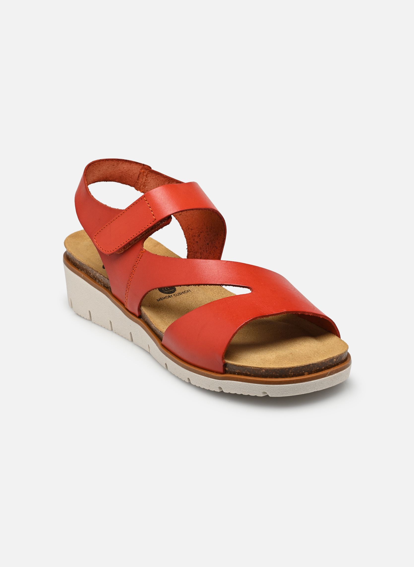 Sandalen met sleehak en plateau Dina dames bruin Plakton Sandalen met sleehak en plateau Dina dames bruin VAQUETILLA BUTANO ROBLE